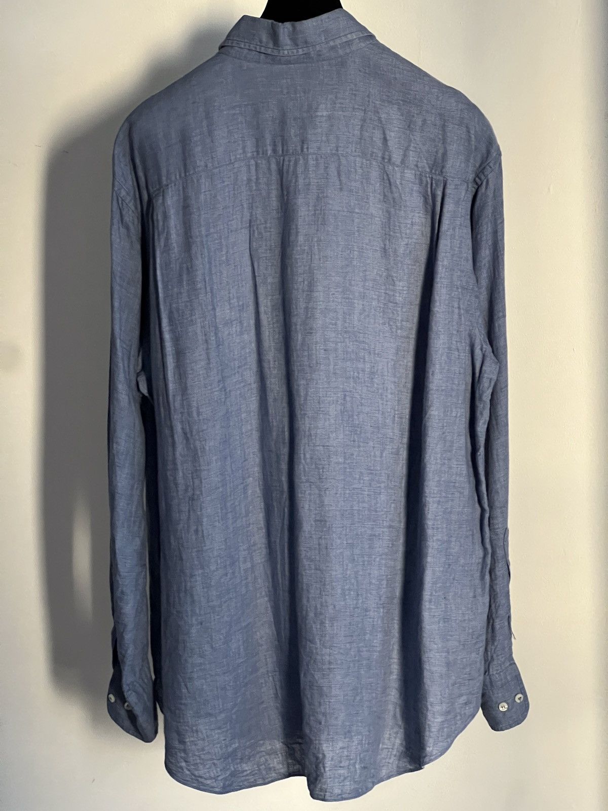 Loro Piana Loro Piana linen chambray shirt Size US XXL / EU 58 / 5 - 5 Thumbnail