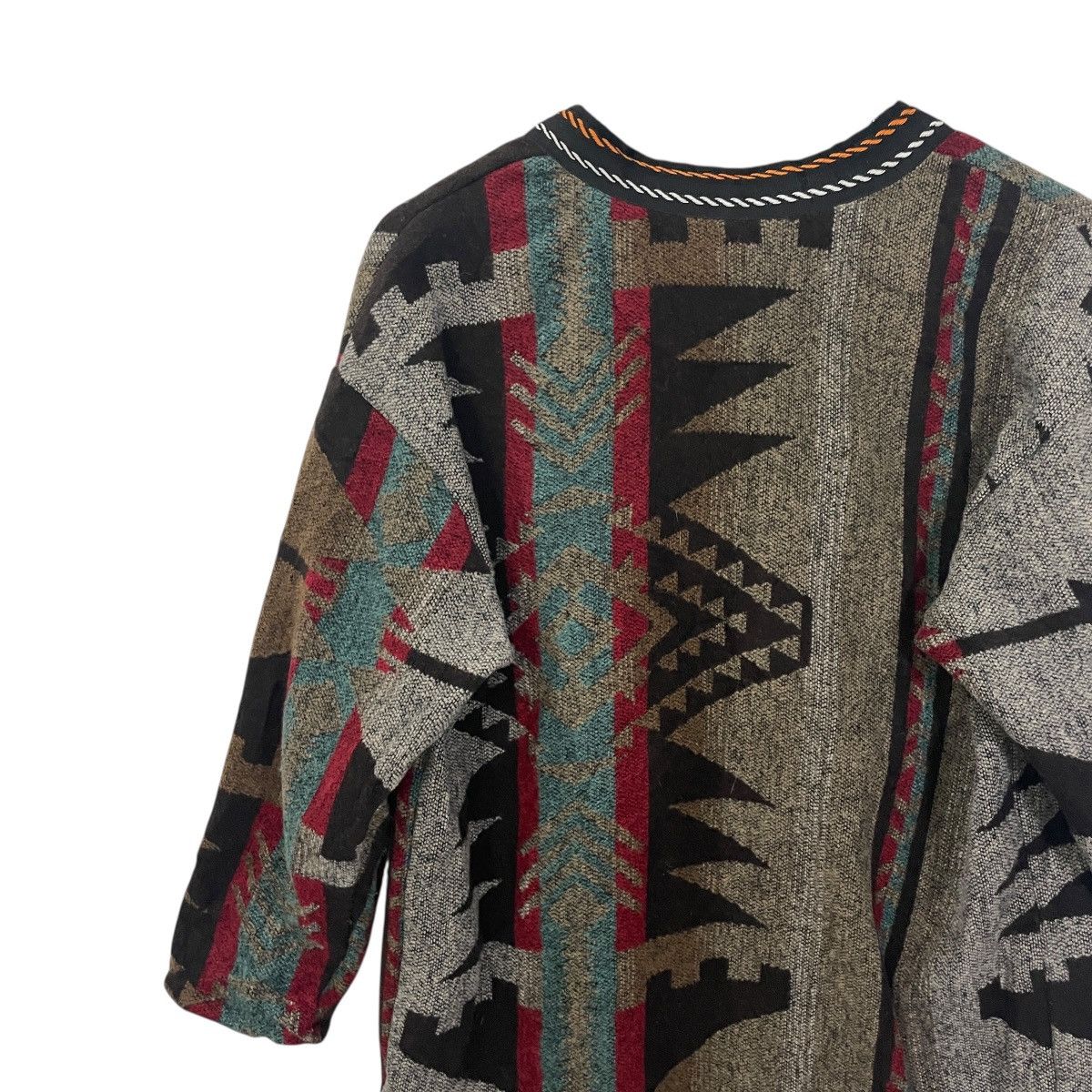 Other Vintage Japanese Designer Aztex Navajo Long Jacket Size L / US 10 / IT 46 - 8 Thumbnail