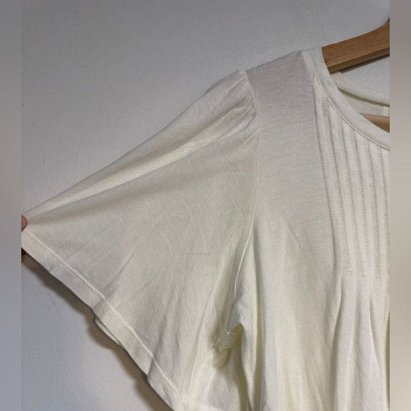Joie Joie Pleated Flutter Sleeve Top White Size S Size S / US 4 / IT 40 - 7 Thumbnail