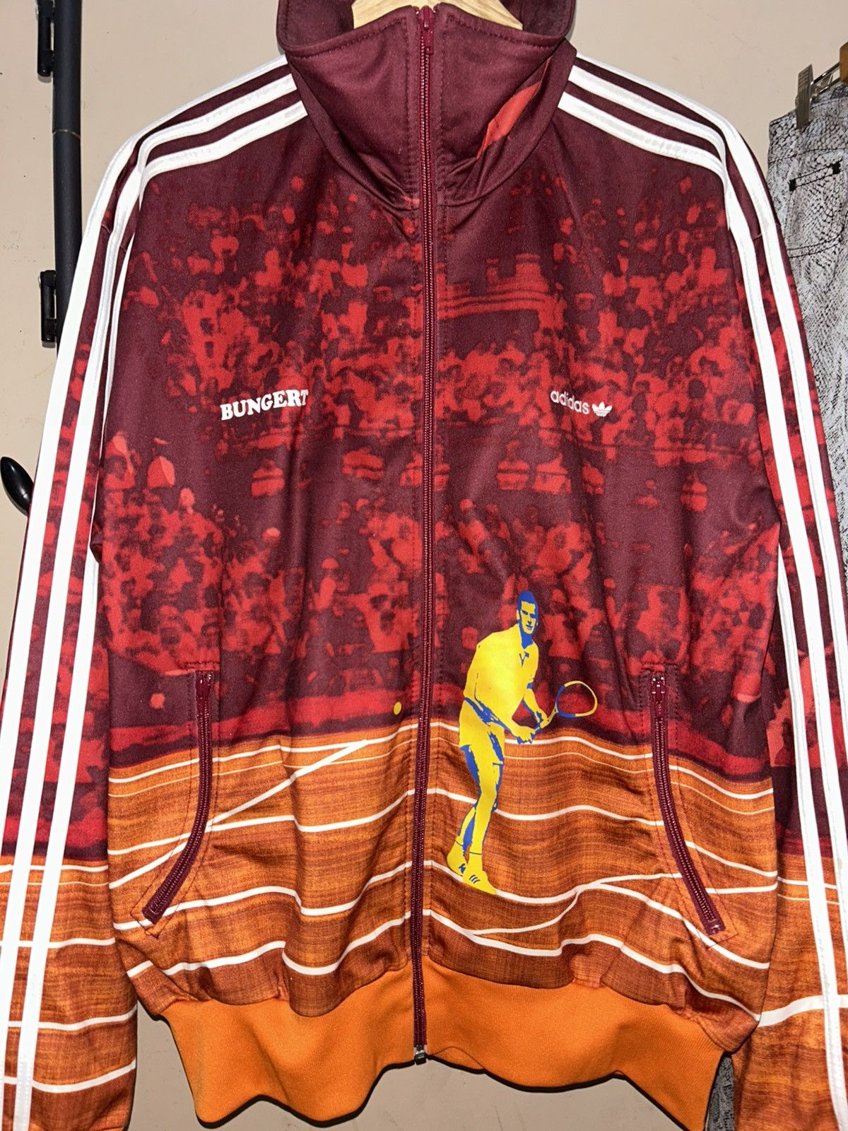 Adidas Adidas Bungert Tennis Jacket Tracktop Size US XL / EU 56 / 4 - 3 Thumbnail