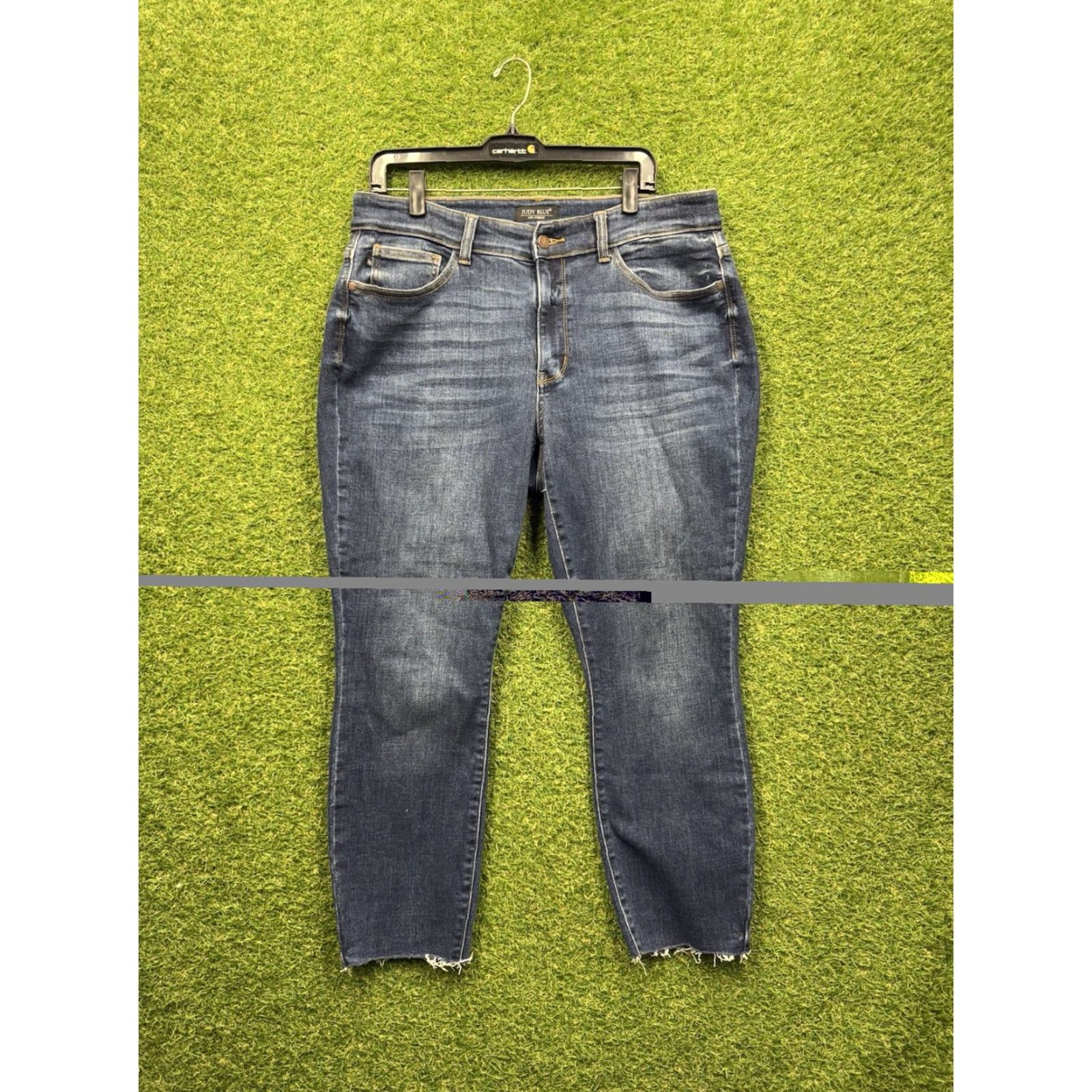 Vintage Judy Blue Jeans Womens 14W Skinny Fit Cotton Blend Stretch Size 36" / US 14 / IT 50 - 2 Thumbnail