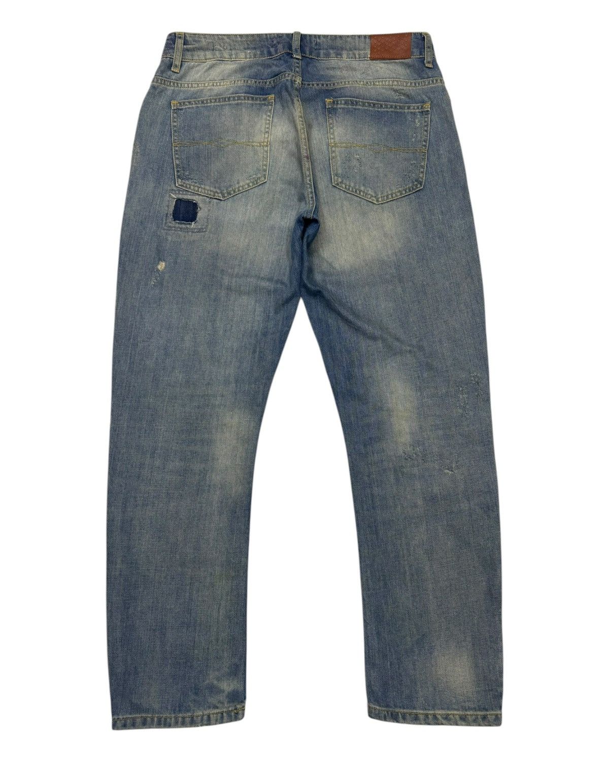 If Six Was Nine VINTAGE DISTRESSED DENIM ZARA BAGGY WIDE JEANS Size US 34 / EU 50 - 8 Thumbnail