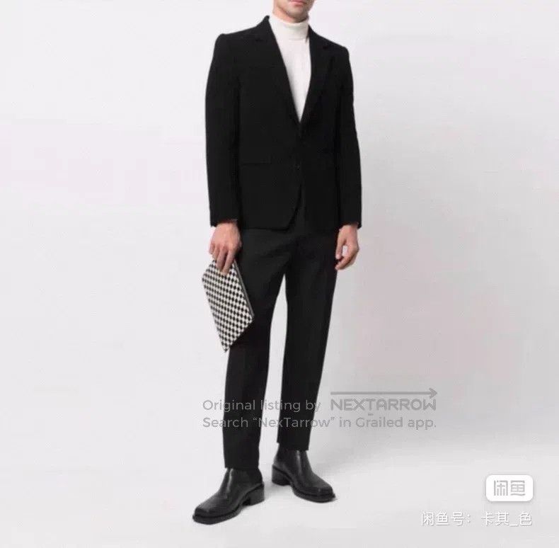 Saint Laurent Paris Saint Laurent Paris Black Corduroy Men's Suit Size US M / EU 48-50 / 2 - 2 Thumbnail