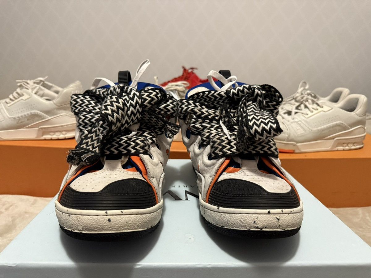 Lanvin Lanvin Curb Sneaker Orange Blue Size US 11 / EU 44 - 4 Thumbnail