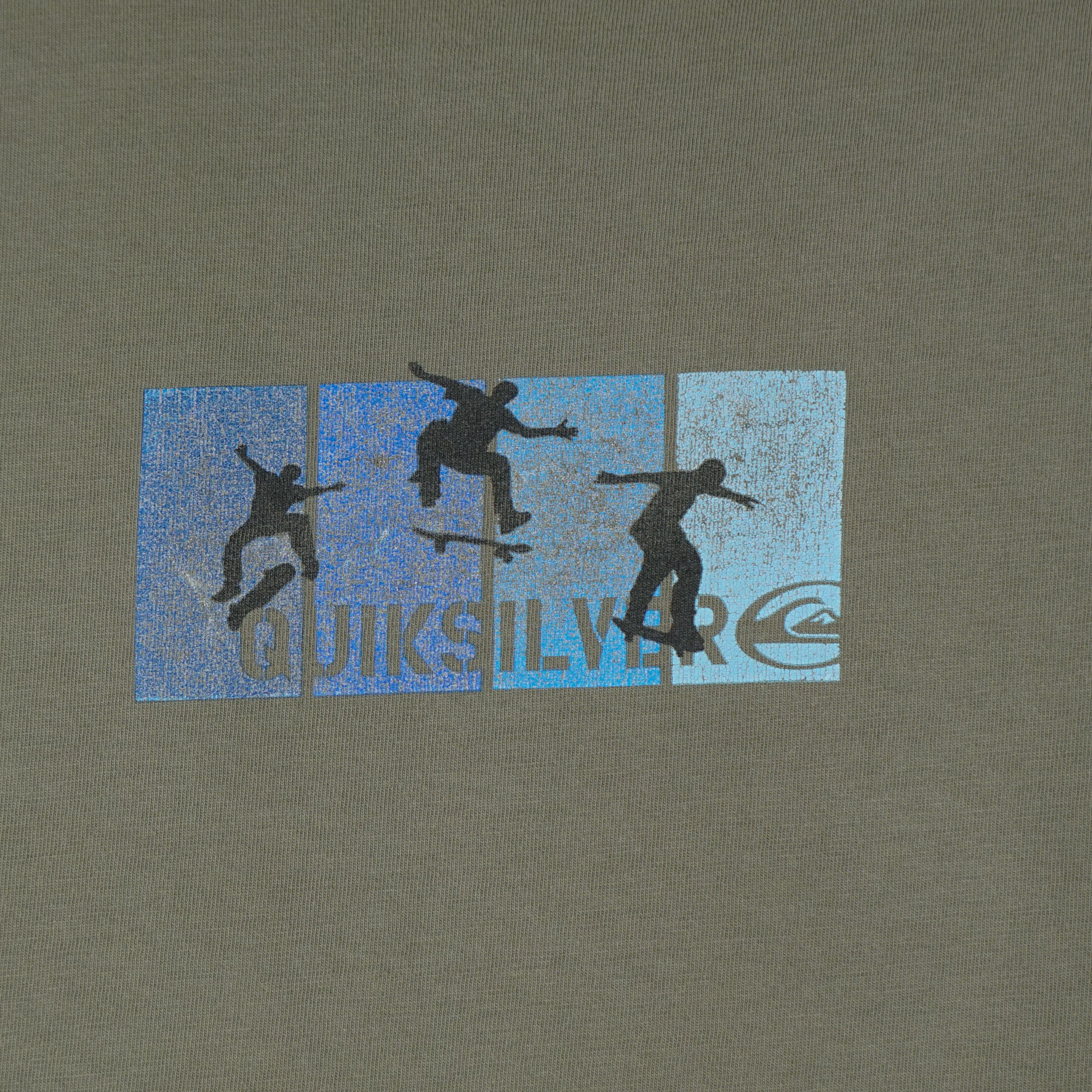 Quiksilver × Santa Cruz Skateboards × Vintage Vintage 1990s Quiksilver Skateboards T-Shirt Size US M / EU 48-50 / 2 - 2 Thumbnail