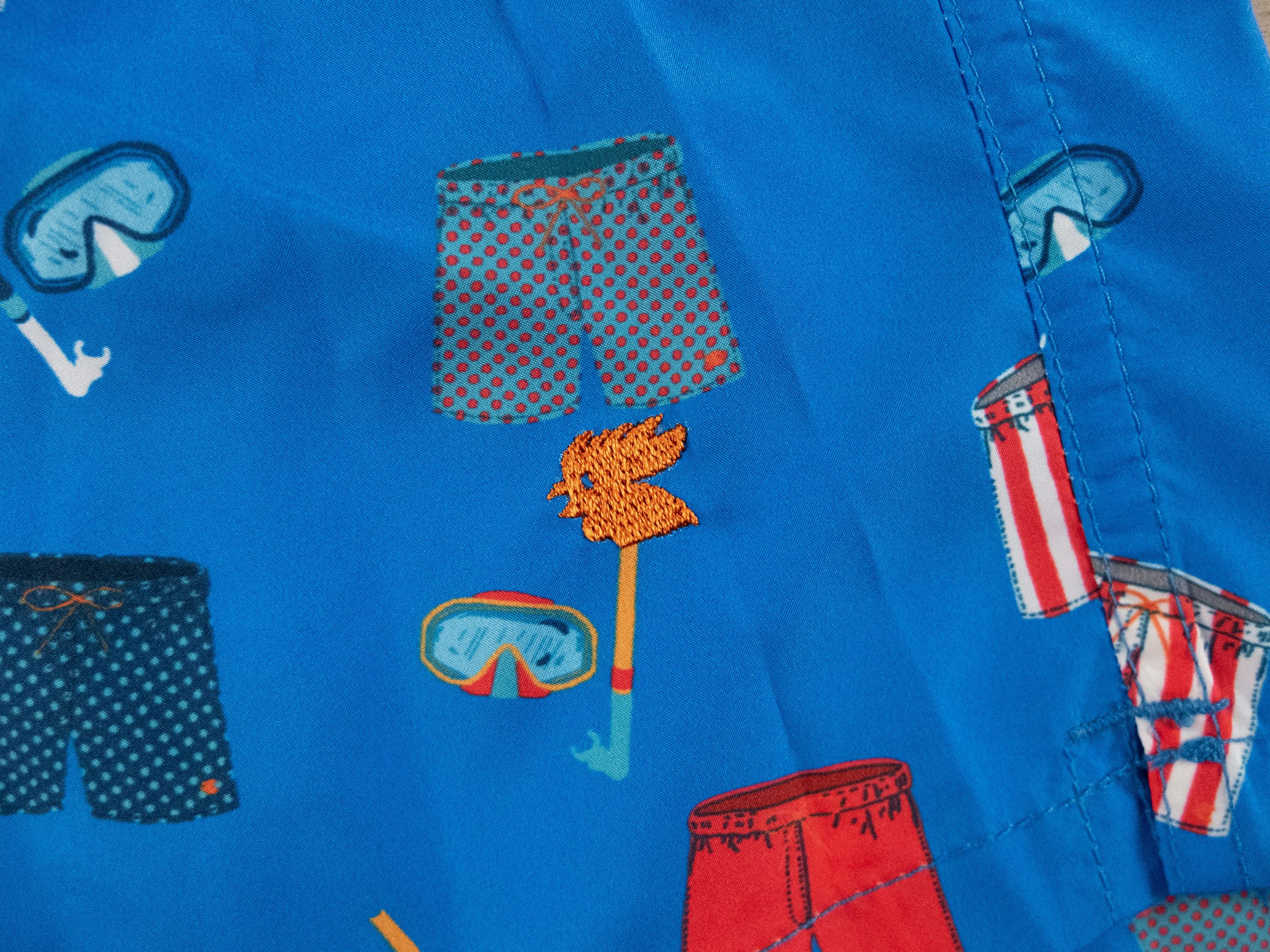 Other GALLO blue beach objects print swim shorts Medium Italy Size US 32 / EU 48 - 3 Thumbnail