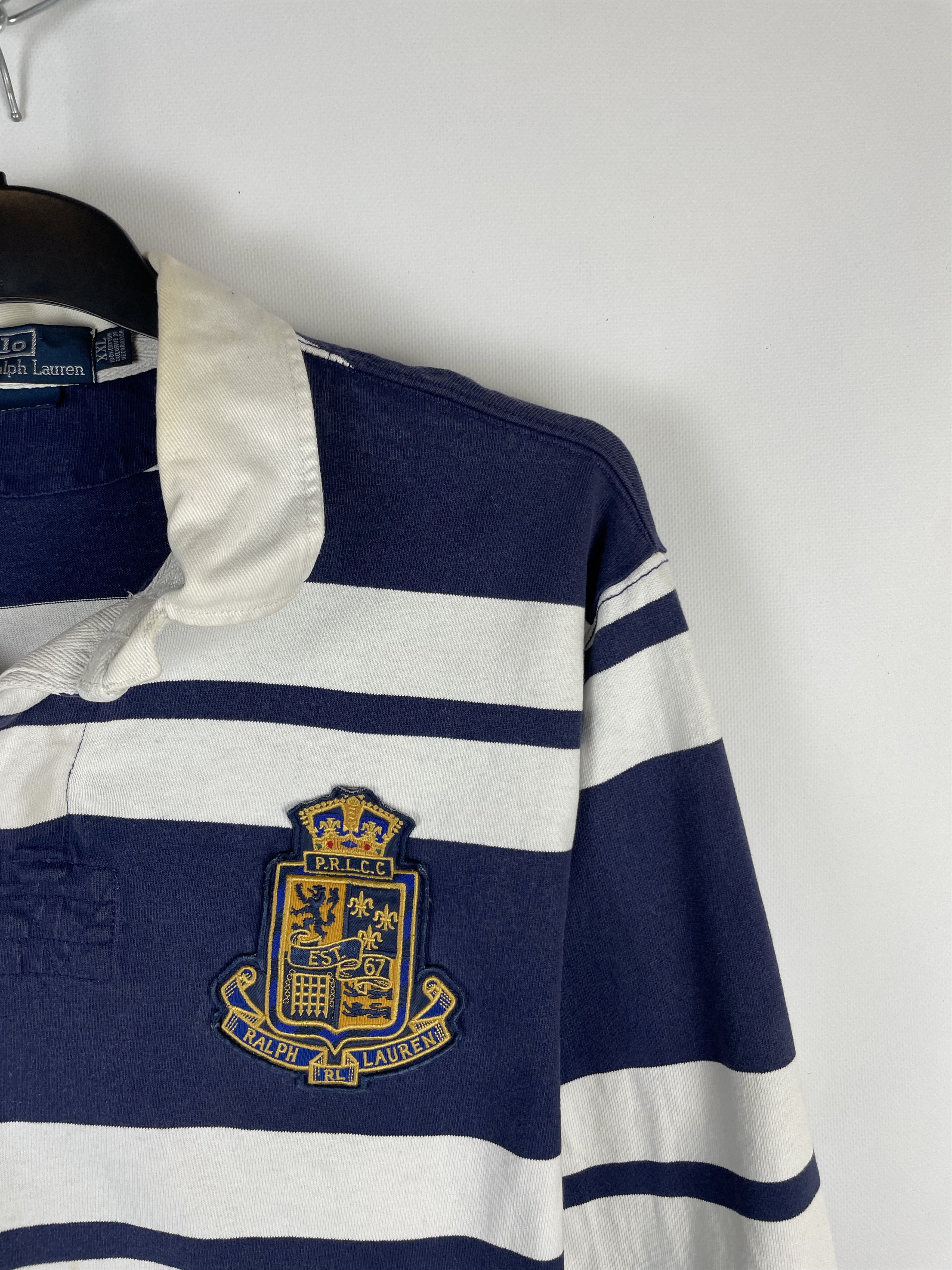 Polo Ralph Lauren Vintage 90s Polo Ralph Lauren Rugby Long Sleeve Shirt Size US XXL / EU 58 / 5 - 4 Thumbnail