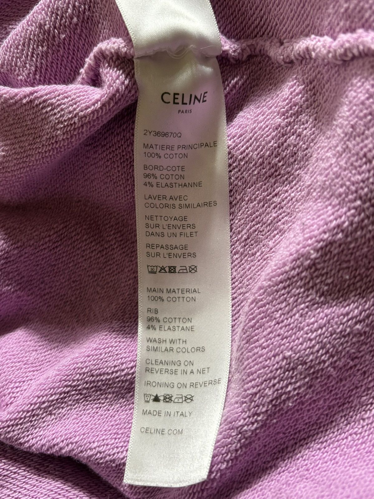 Celine Celine Classic Pink Logo Hoodie - Size M Size US M / EU 48-50 / 2 - 5 Thumbnail