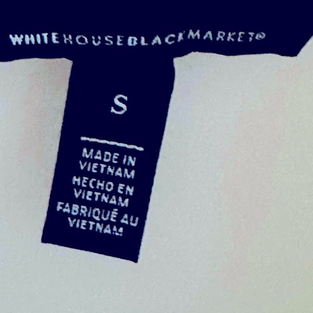 White House Black Market WHBM White Fitted Jean Jacket Women’s Size Small. Size S / US 4 / IT 40 - 14 Thumbnail