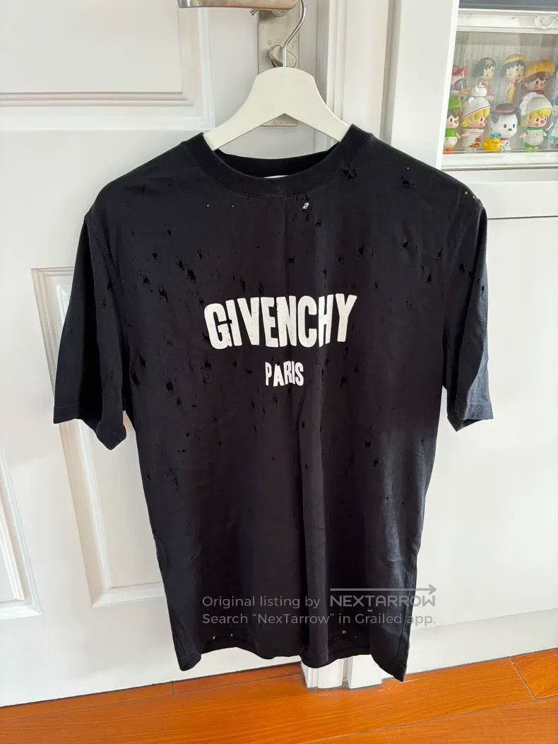 Givenchy Distressed short-sleeve T-shirt