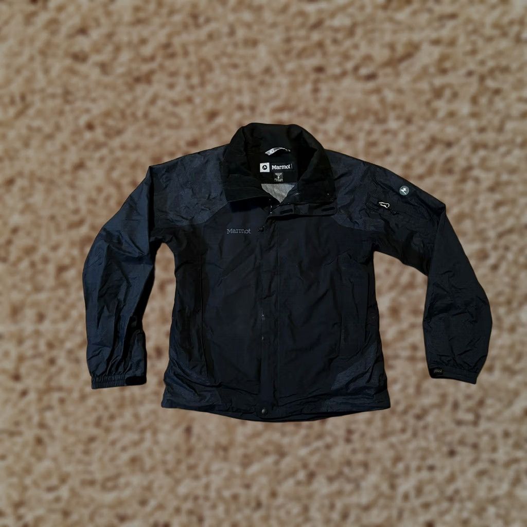 Marmot Marmot Jacket Shell Black Gray Full Zip Winter Rain Snow Hiking Coat Men's M Size US M / EU 48-50 / 2 - 1 Thumbnail