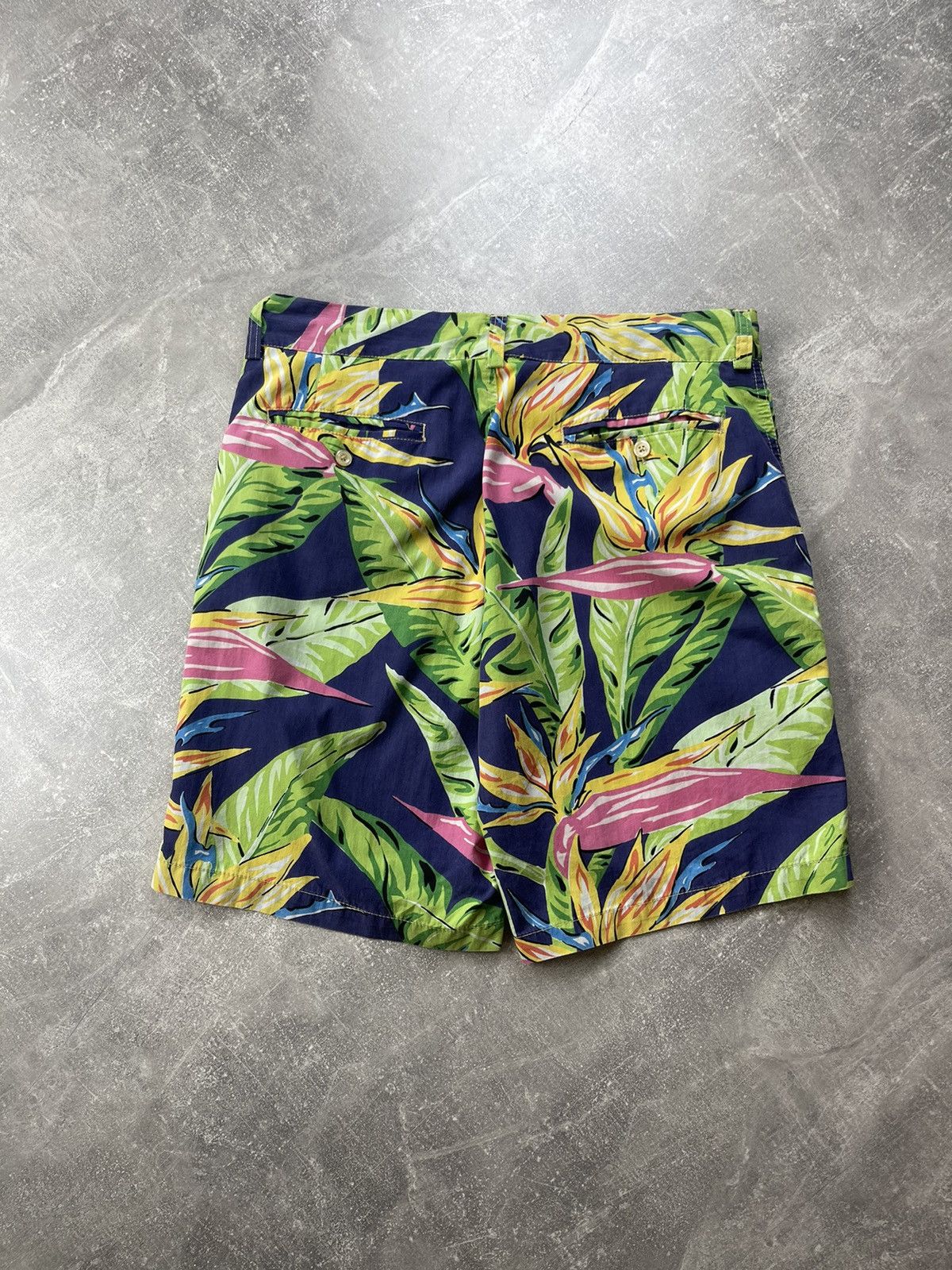 Polo Ralph Lauren × Vintage Polo Ralph Lauren Hawaiian Floral Shorts Talon Zip Size US 32 / EU 48 - 2 Thumbnail