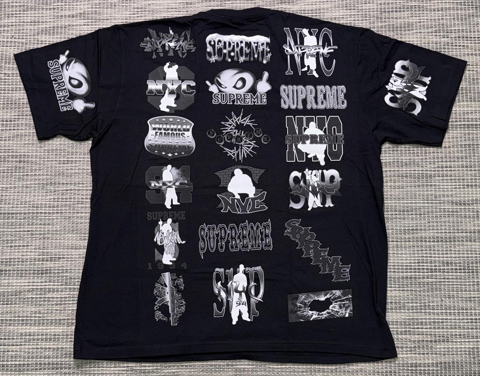 Supreme Supreme Black Flash Tee Size US XXL / EU 58 / 5 - 3 Thumbnail