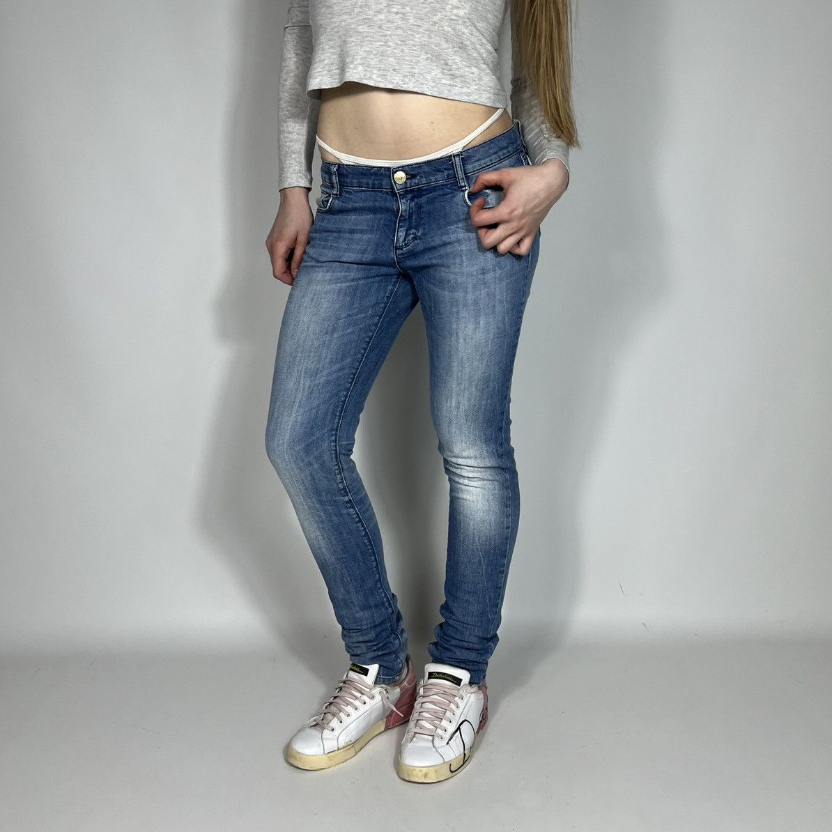 Versus Versace Vintage Y2K Versace Versus Luxury Casual Jeans 90s Style Size 28" / US 6 / IT 42 - 4 Thumbnail