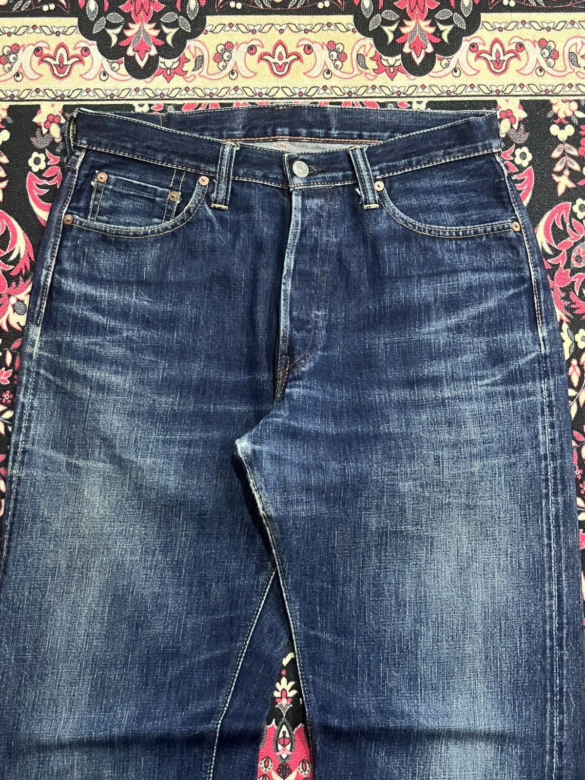 Full Count & Co. ⚡️Selvedge⚡️Vintage Japan Full Count & Co Blue Washed Jeans Size US 30 / EU 46 - 4 Thumbnail