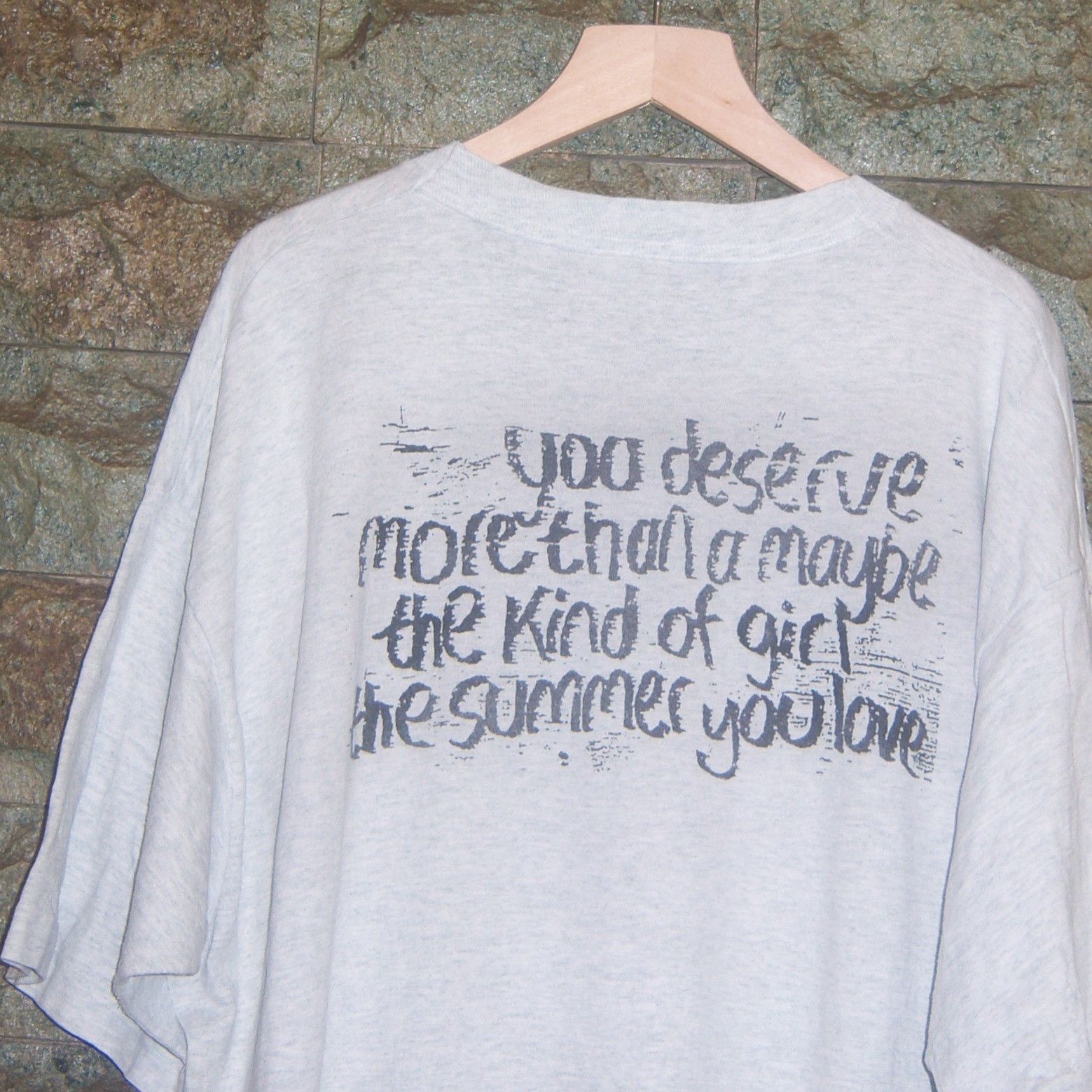 Band Tees × Vintage 90s St Christopher You Deserve More Than A Maybe Size US XL / EU 56 / 4 - 13 Thumbnail