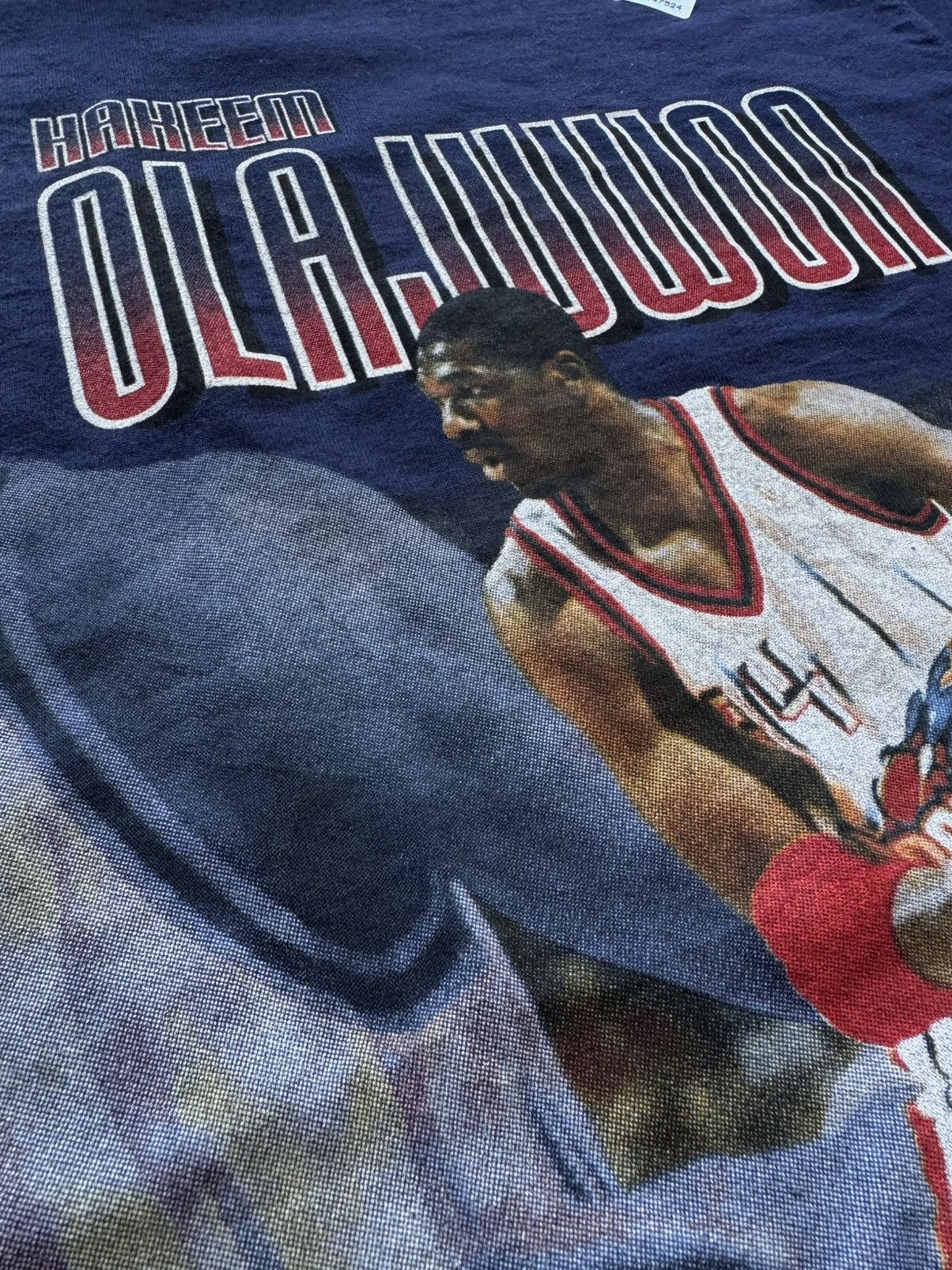 NBA Hakeem Olajuwon Houston Rockets 90s Dream Pro Player Shirt Size US L / EU 52-54 / 3 - 4 Thumbnail