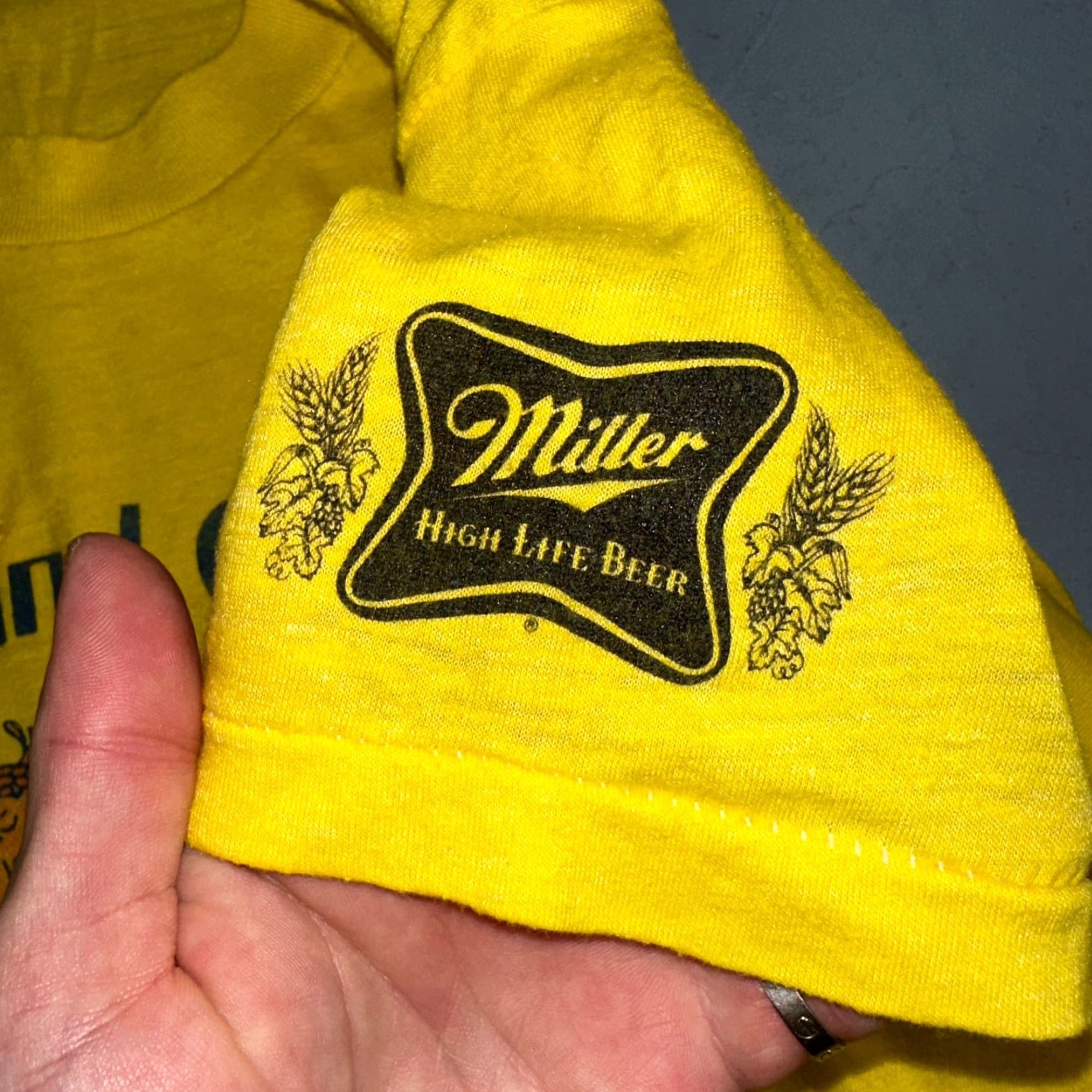 Vintage VINTAGE 1983 Portland Opera Pub Crawl T-Shirt Screen Stars XL Yellow Short Sleeve Men 80s Concert Merch Size US XL / EU 56 / 4 - 7 Thumbnail