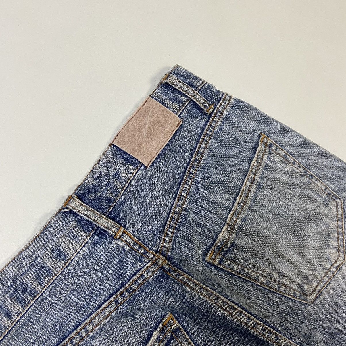 Japanese Brand Nylaus Crew Design Works Distressed Denim Shorts Size US 29 - 9 Thumbnail
