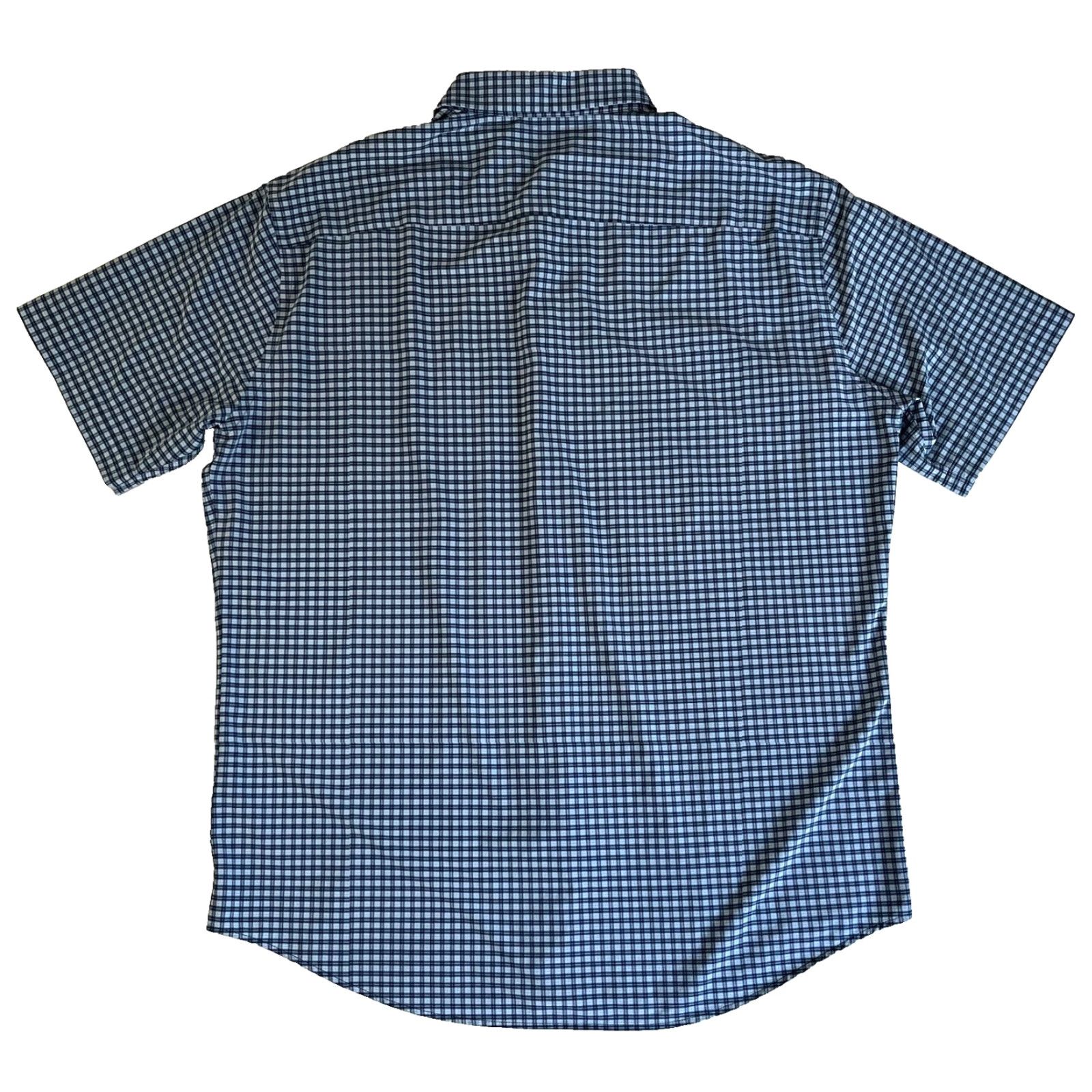 Peter Millar Peter Millar Summer Comfort Men Shirt Short Sleeve Button-Up Check Blue L Size US L / EU 52-54 / 3 - 2 Thumbnail