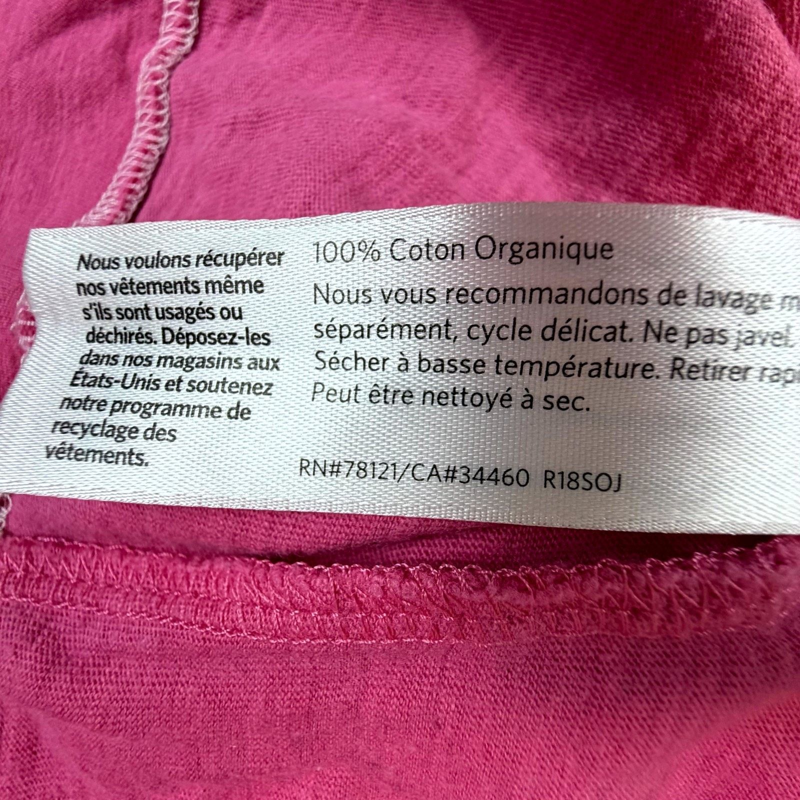 Eileen Fisher Eileen Fisher Organic Shirt Womens 1X Hot Pink Casual Basics Size XL / US 12-14 / IT 48-50 - 6 Thumbnail