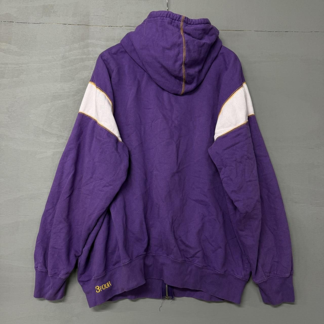 NCAA Vintage LSU Tigers Crazy Embroidered Zip Up Hoodie 3XL Size US XXL / EU 58 / 5 - 2 Thumbnail