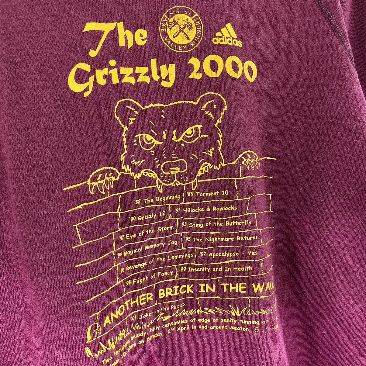 Adidas × Vintage Vintage Adidas 2000s Grizzly Sweatshirt Crew Neck Size M Size US M / EU 48-50 / 2 - 6 Thumbnail