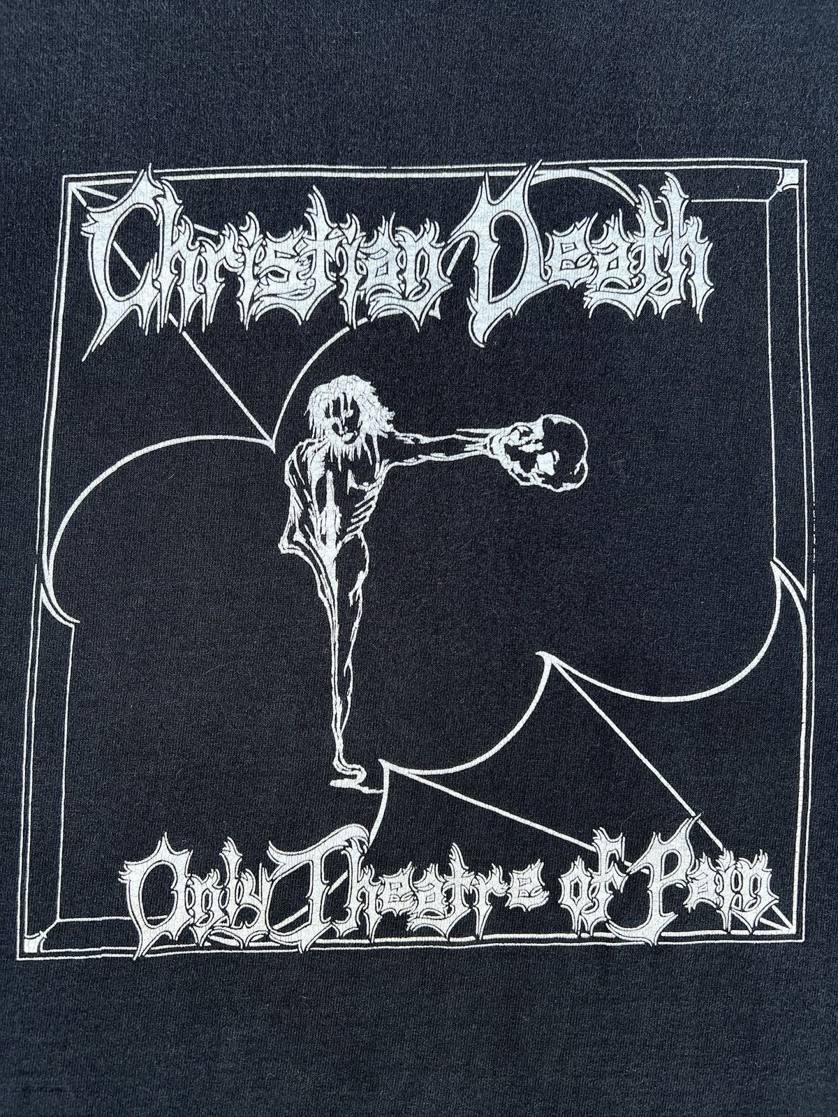 Vintage 1990s Christian Death "Only Theatre Of Pain" Band Tee Size US XL / EU 56 / 4 - 2 Thumbnail