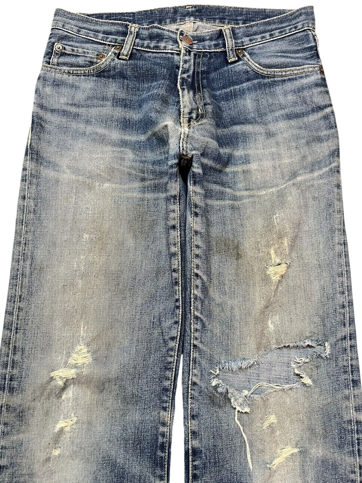 Uniqlo Vintage Uniqlo S-002 Honeycomb Distressed Denim Size US 30 / EU 46 - 2 Thumbnail