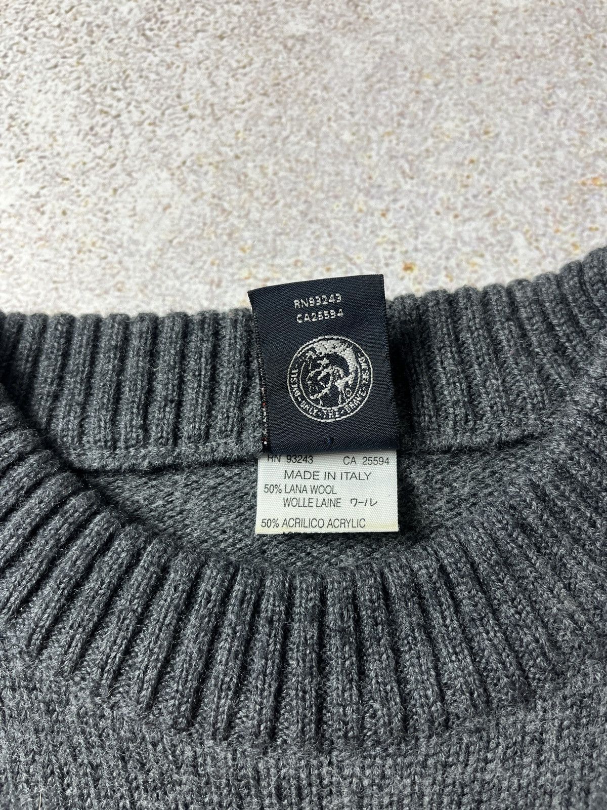 Diesel Vintage 90s Diesel Wool Sweater Knitwear Big Logo Size XL Size US XL / EU 56 / 4 - 8 Thumbnail