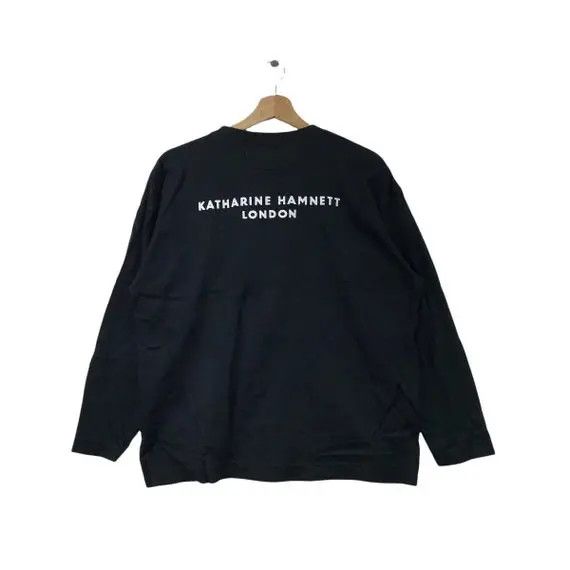Katharine Hamnett London Vtg KATHARINE HAMNETT LONDON Logo Sweatshirt Sweater Size L / US 10 / IT 46 - 6 Thumbnail