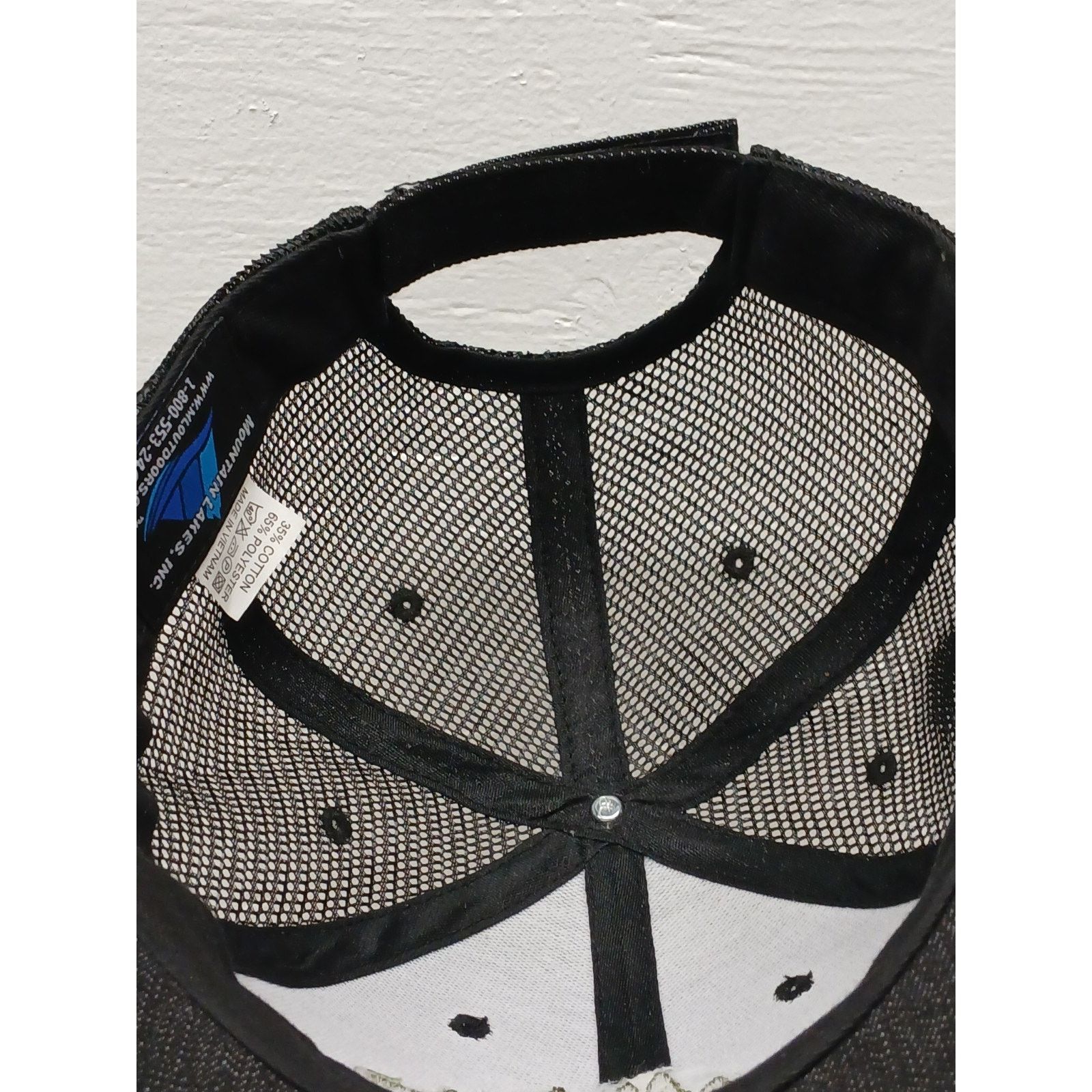 Other Mountain Lakes (OSFM) Black Denim Snapback Mesh Cap Size ONE SIZE - 7 Thumbnail