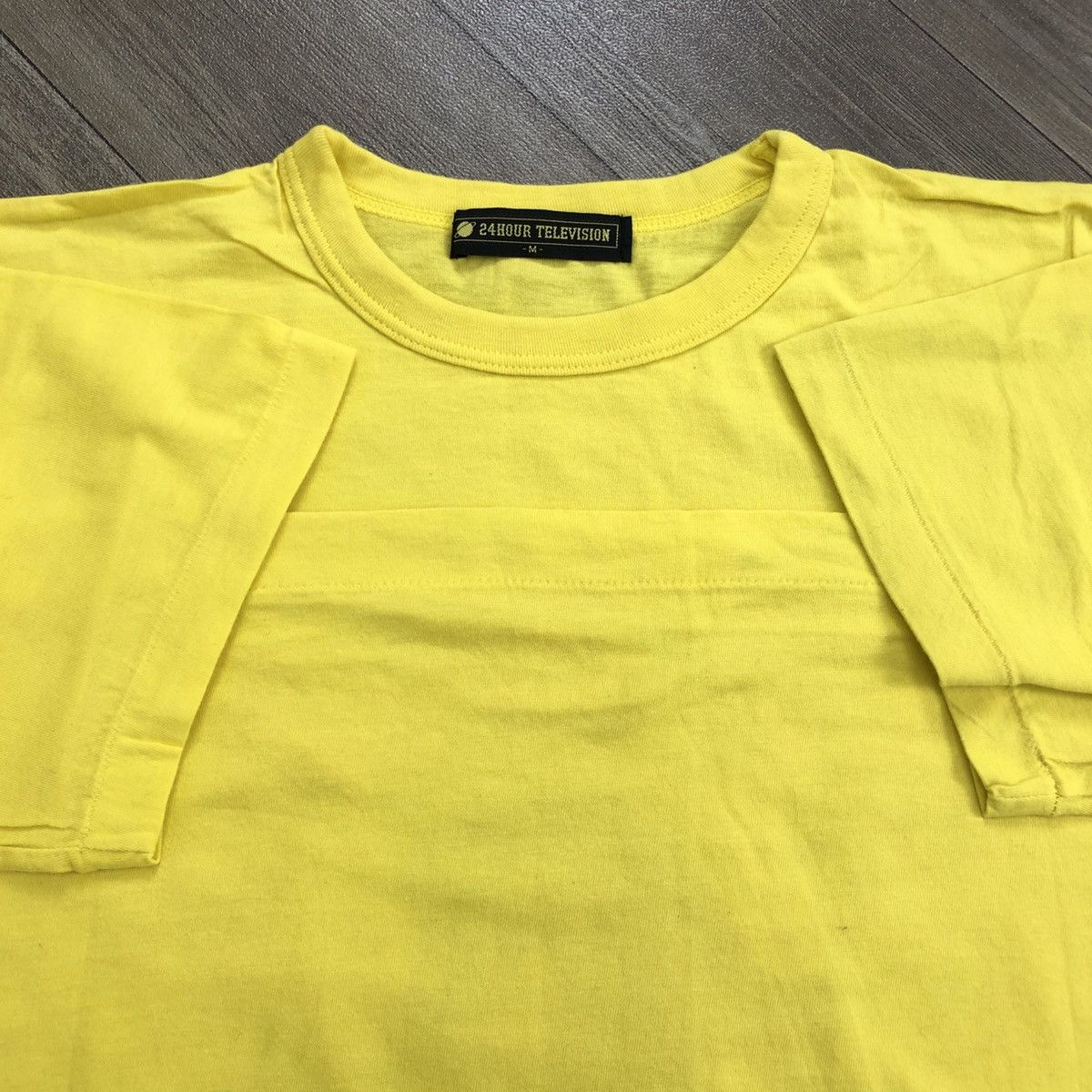 Bape × Vintage Vintage Bape x 24 Hour Television Iconic Logo Yellow Tee Size US M / EU 48-50 / 2 - 4 Thumbnail