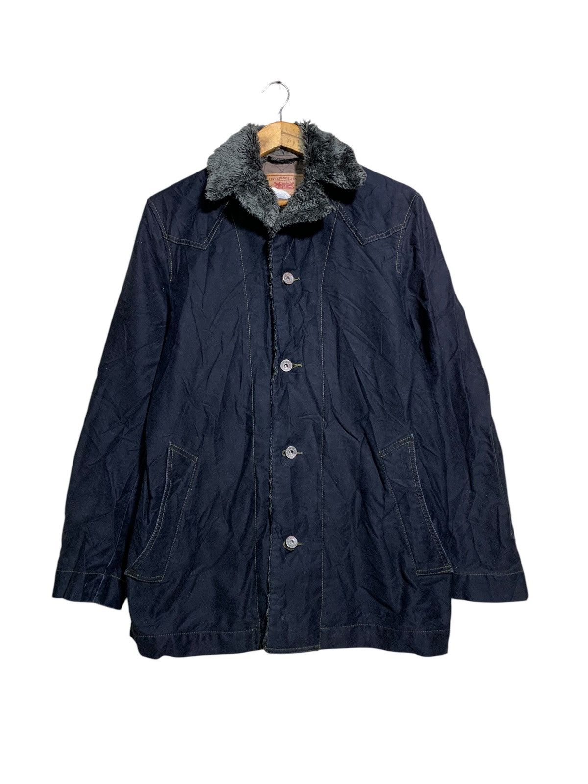 Levi's × Levi's Vintage Clothing 🔥LEVIS MINK FUR JACKETS BLACK Size US L / EU 52-54 / 3 - 1 Thumbnail