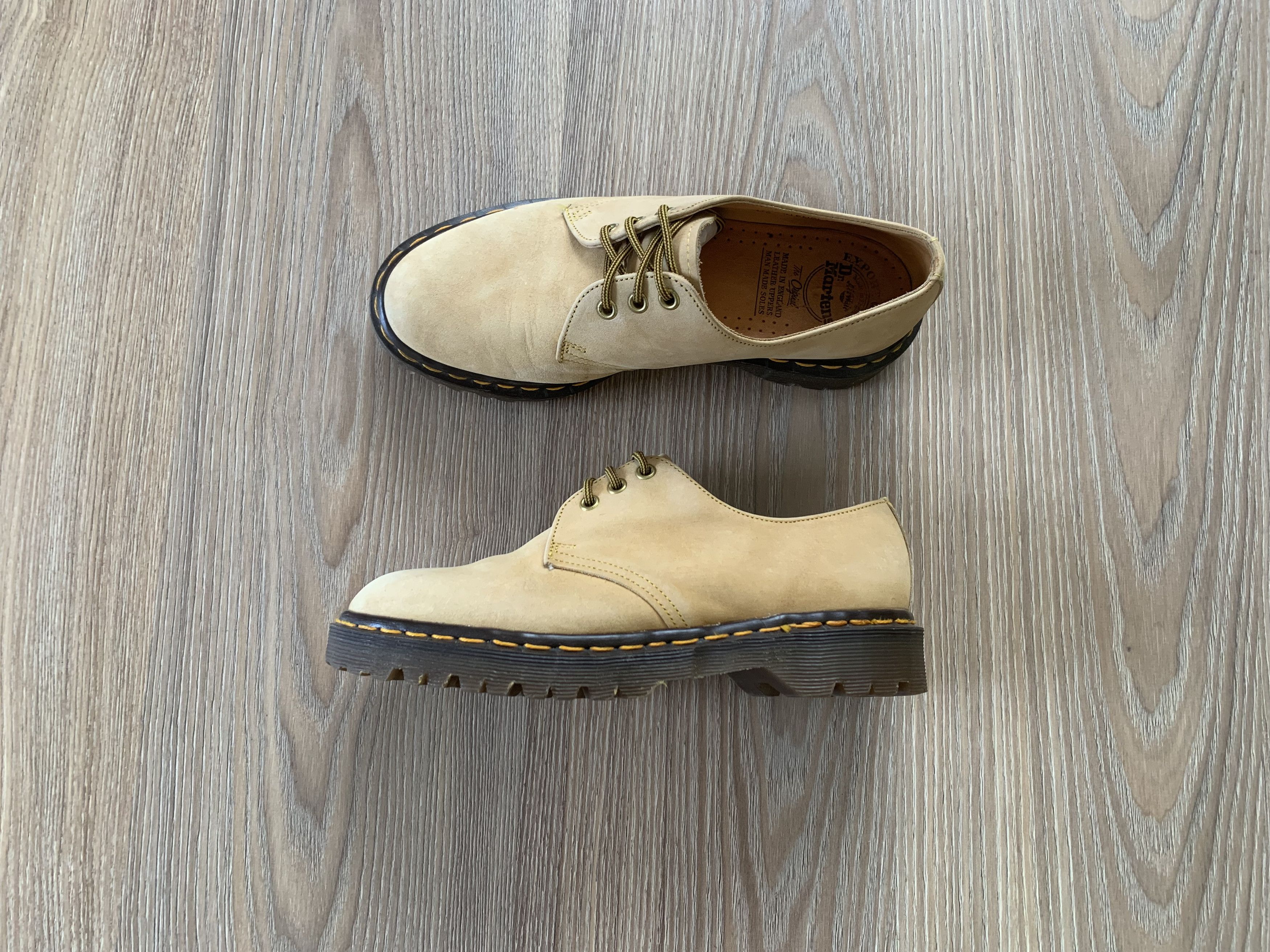 Dr. Martens Dr. Martens Men's Leather Oxfords Savannah Light Tan Unisex Size US 7 / EU 40 - 1 Thumbnail