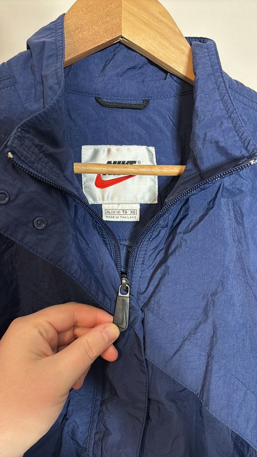Nike × Vintage Vintage Nike Warmup Windbreaker Jacket Size XL / US 12-14 / IT 48-50 - 3 Thumbnail
