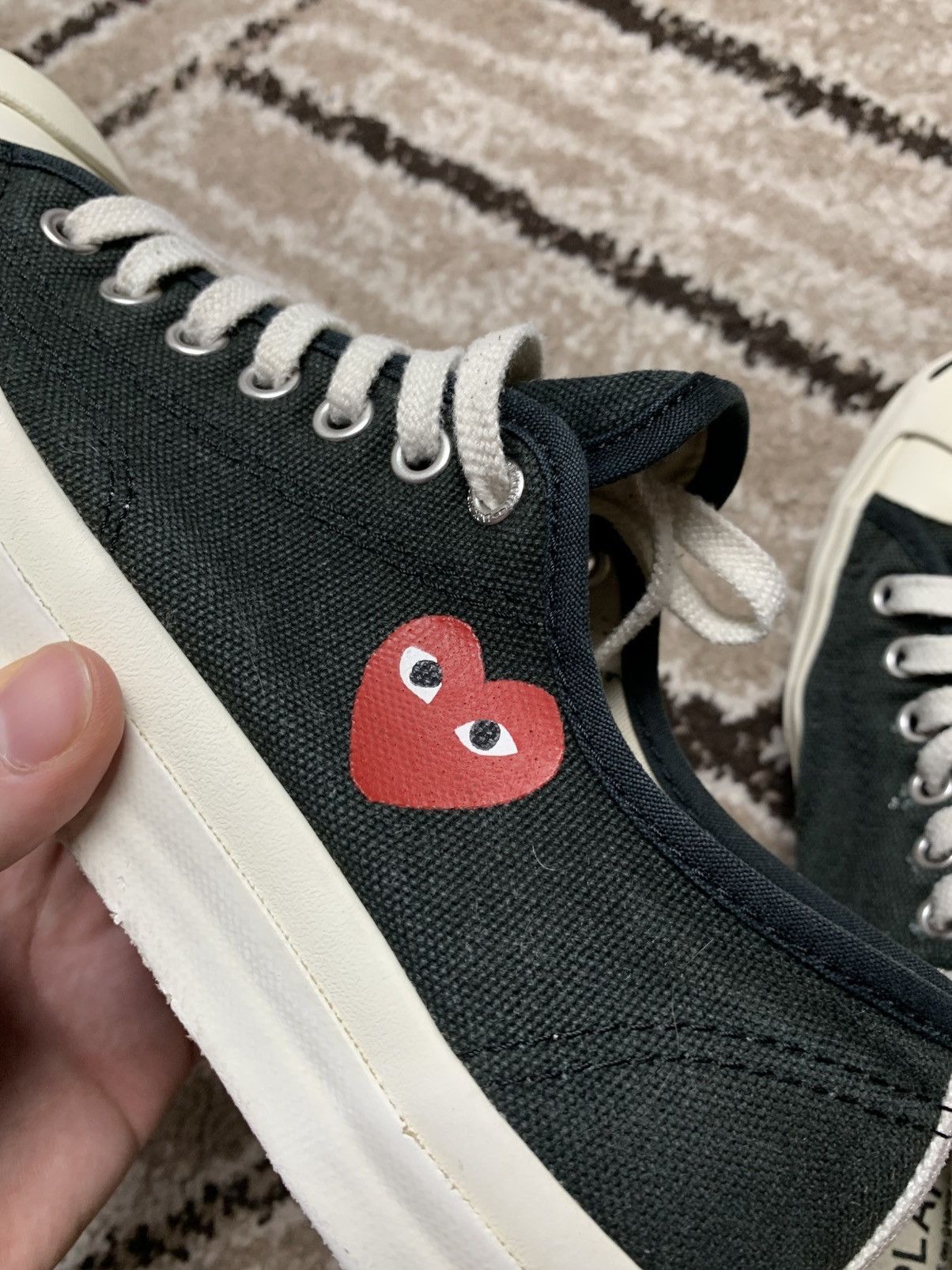Comme des Garcons PLAY × Converse Converse Jack Purcell x CDG 2008 Collaboration Size US 6.5 / EU 39-40 - 8 Thumbnail