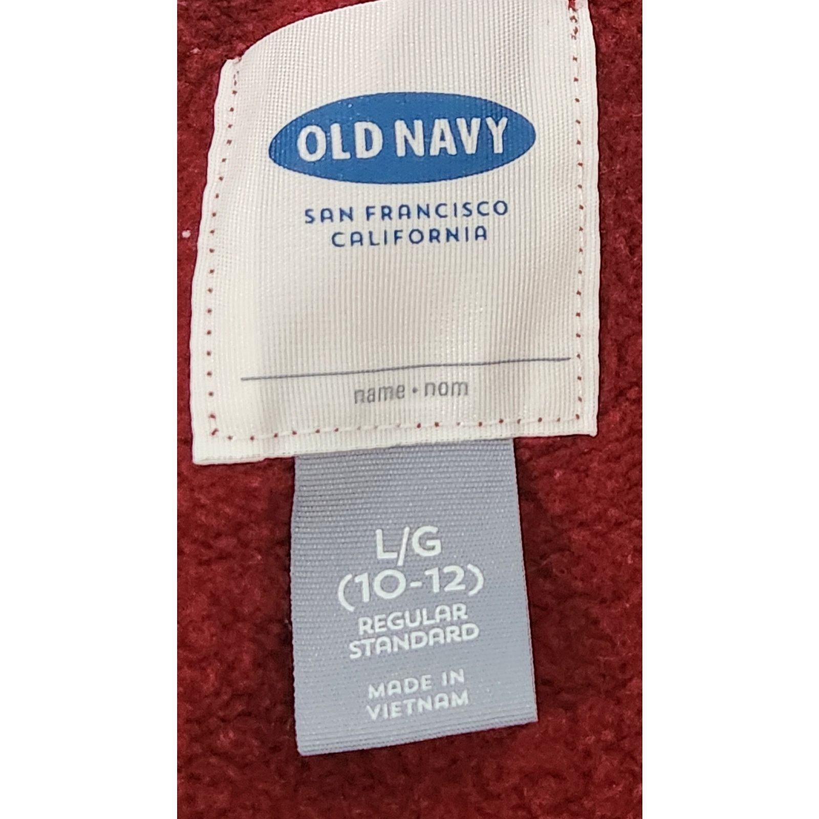 Old Navy Old Navy Burgundy Gray Full Zip Jacket 10 12 Large Size L / US 10 / IT 46 - 4 Thumbnail