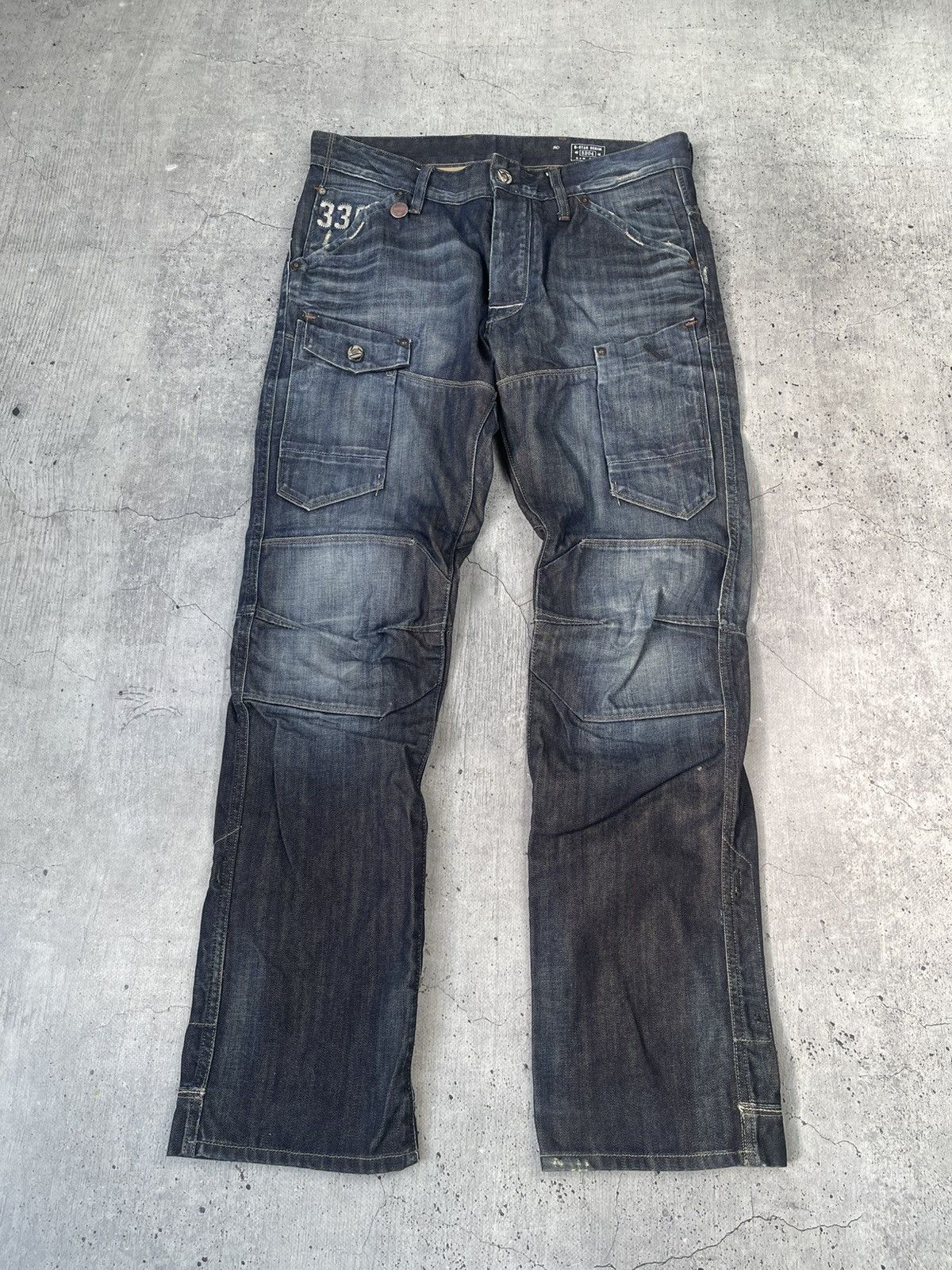 G-Star VTG AVANTGARDE G STAR RAW DENIM MULTIPOCKET JAPAN JEANS Y2K Size US 32 / EU 48 - 5 Thumbnail
