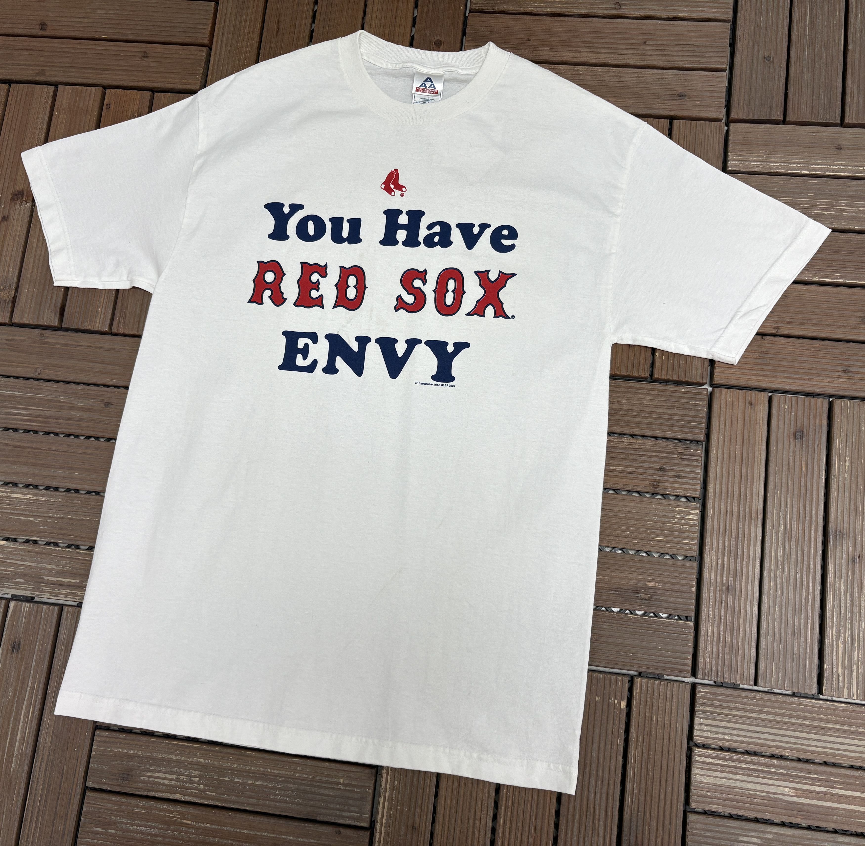 Vintage Boston Red Sox Envy Vintage White T-Shirt Tee Size XL Size US L / EU 52-54 / 3 - 3 Thumbnail