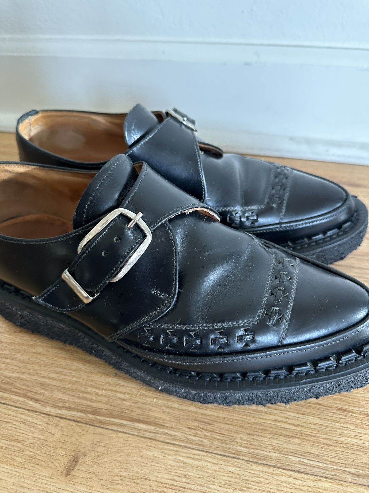 George Cox George Cox 3976 V M/G Monk Leather | Grailed George Cox George Cox 3976 V M/G Monk Leather | Grailed