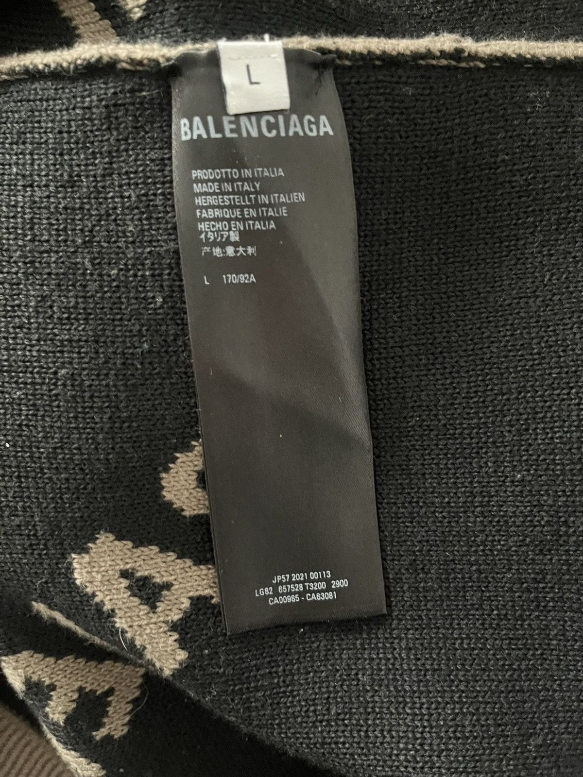 Balenciaga logo knit sweater