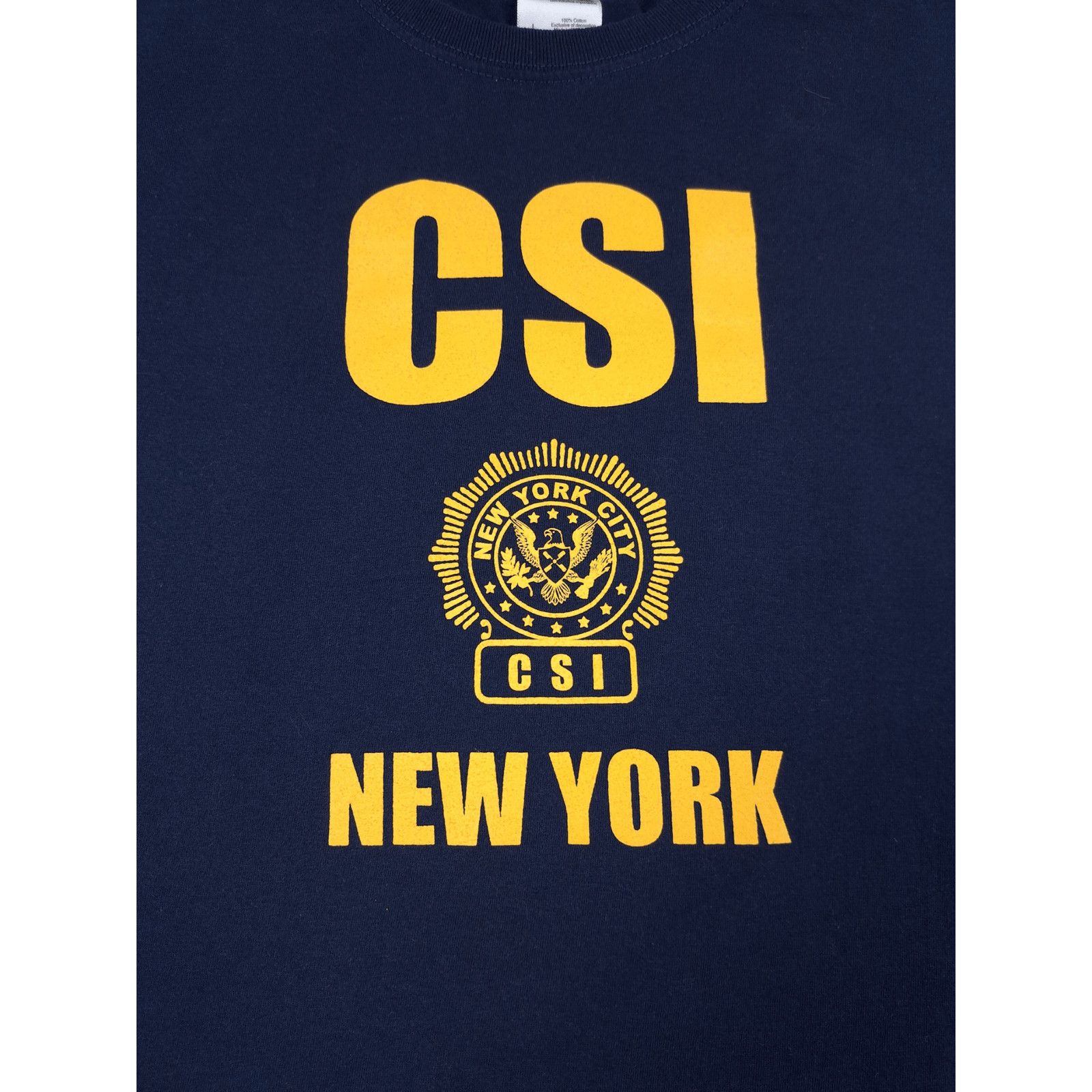 Vintage 💎 Bundle of 2 CSI New York T-shirt Cap Navy Police Vintage Size US L / EU 52-54 / 3 - 4 Thumbnail