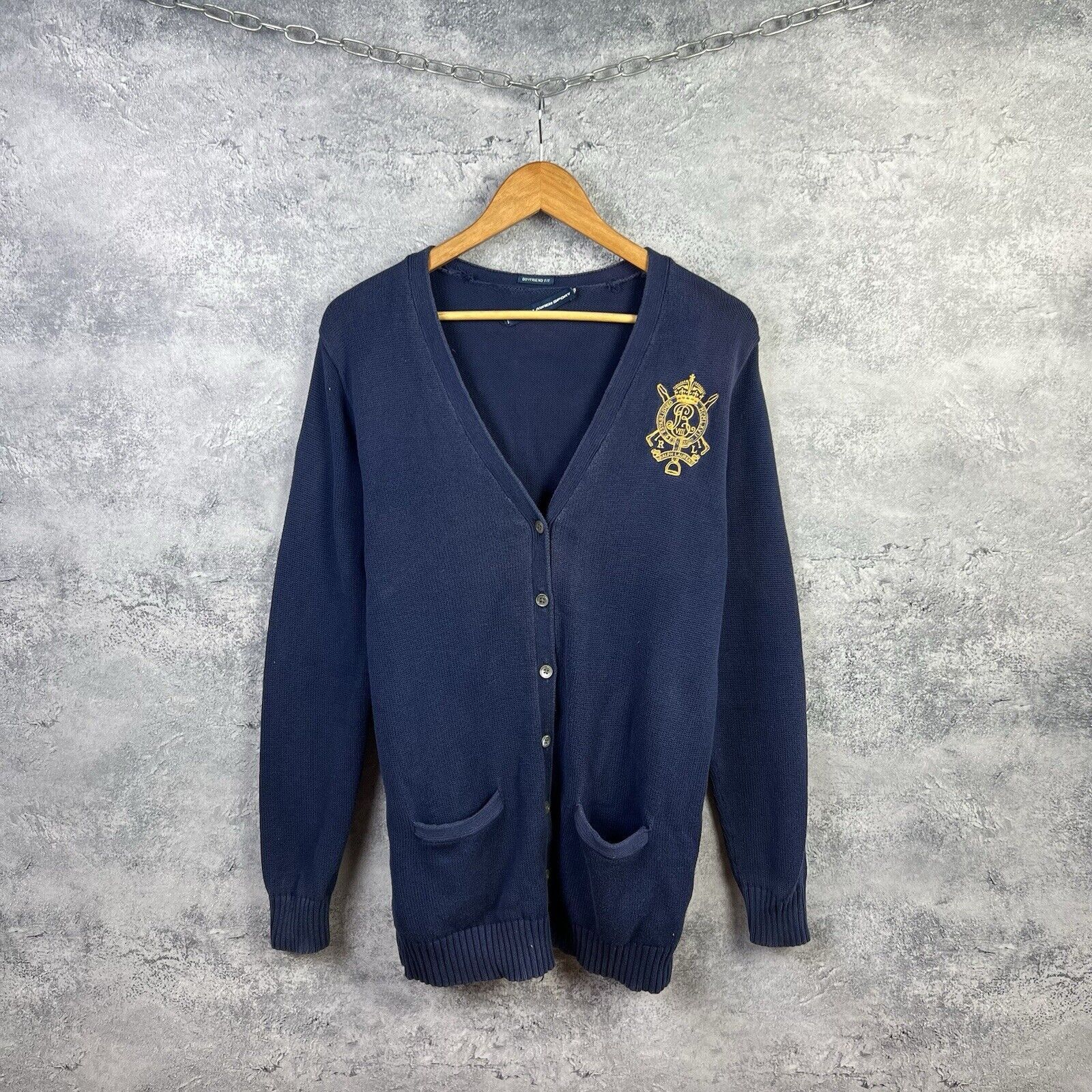 Ralph Lauren Sport Cardigan Women's Size L Long Sleeve