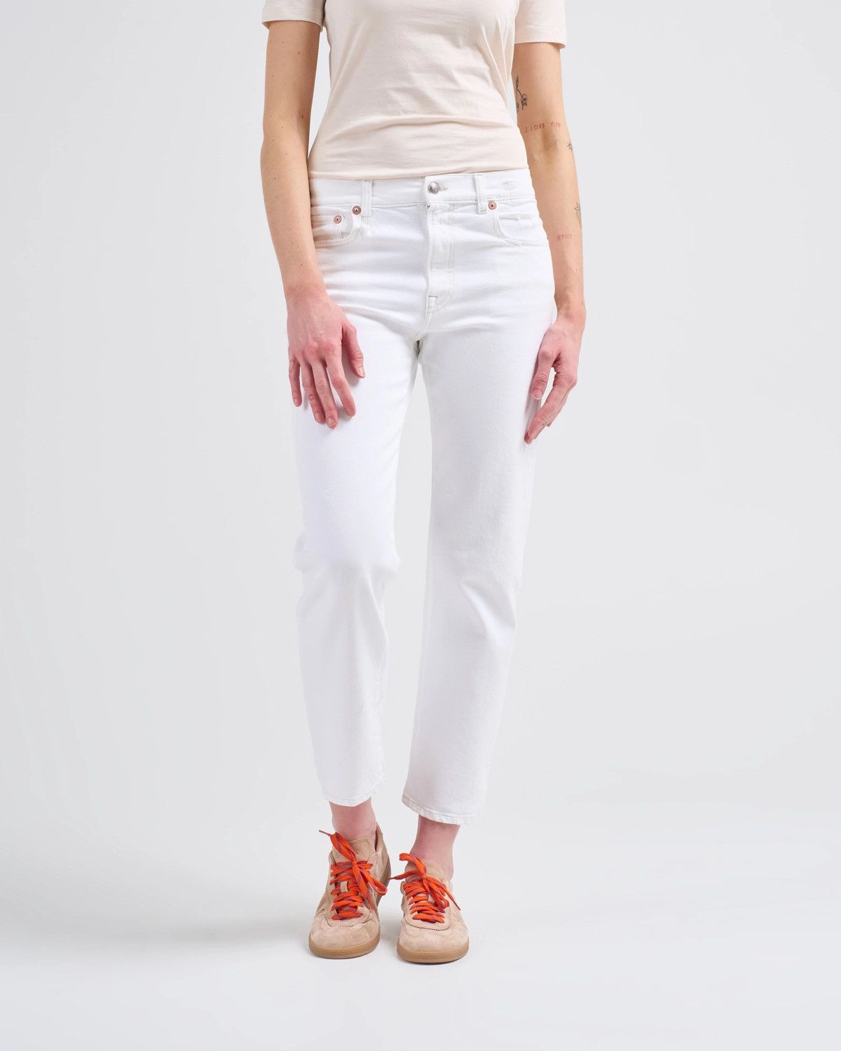 R13 🔥 R13 SS25 Romeo Jean Aerin White Stretch Denim Pants Jeans Size 28" / US 6 / IT 42 - 1 Thumbnail