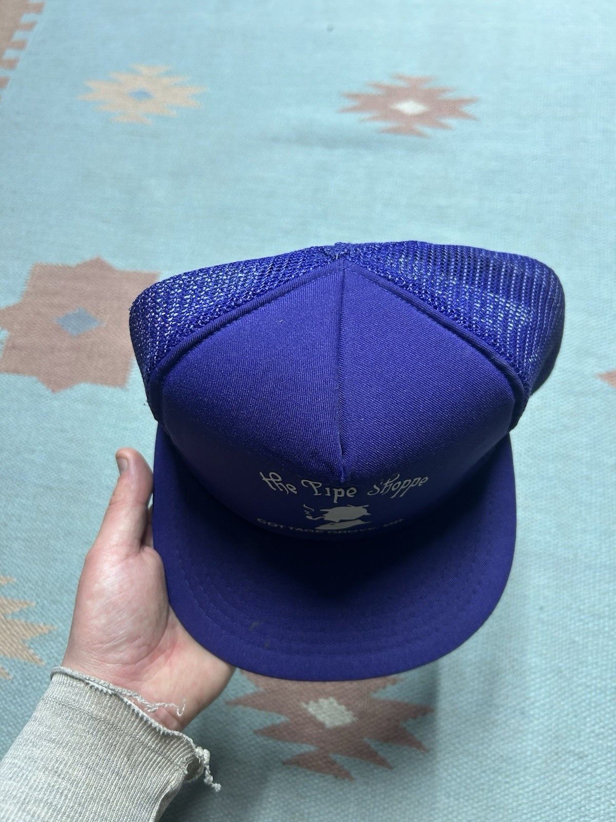 Vintage Vtg trucker hat the pipe shoppe smoking cottage grove Oregon Size ONE SIZE - 4 Thumbnail