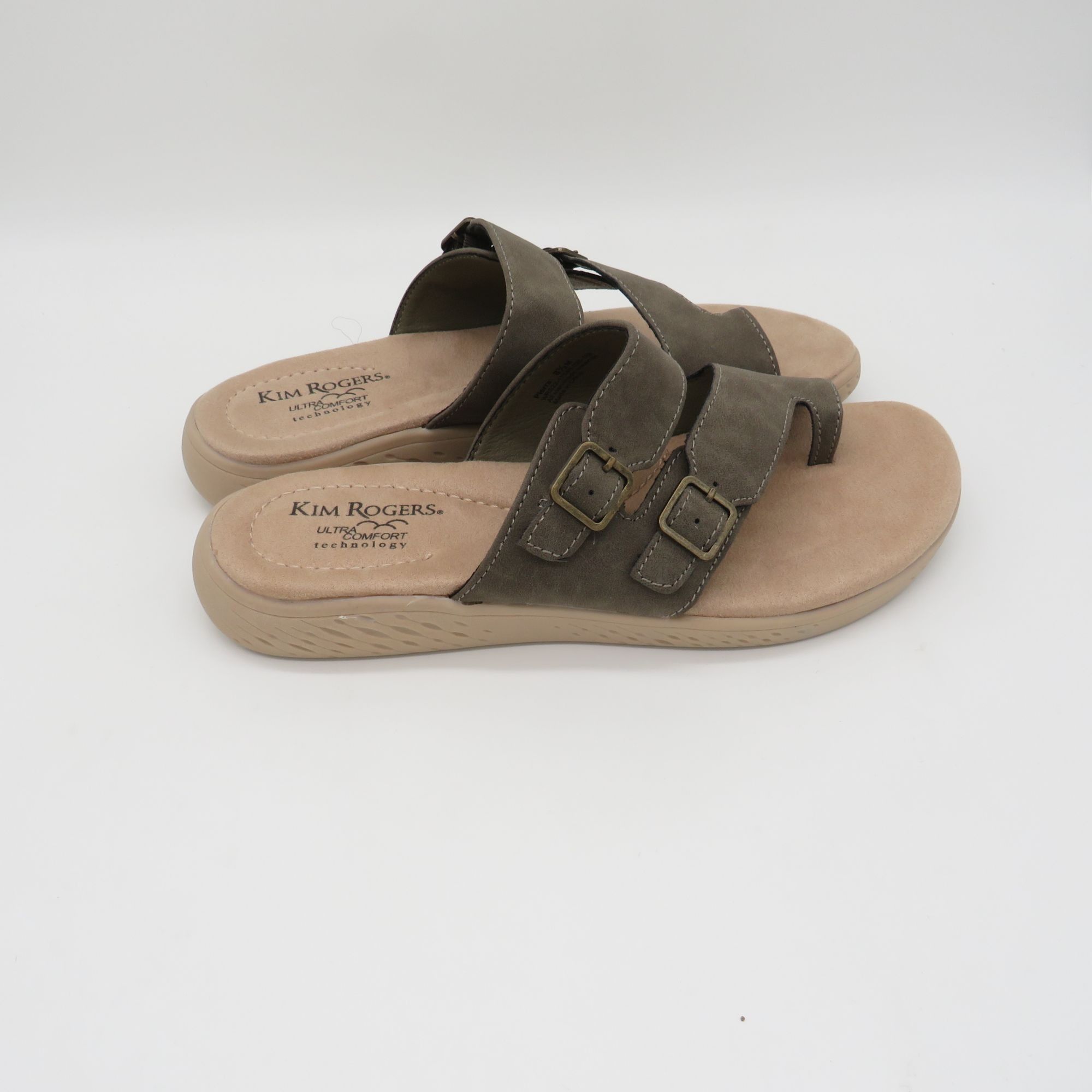 Other Kim Rogers Womens Ultra Comfort Sandals olive Dual Strap Sli Size US 8.5 / IT 38.5 - 8 Thumbnail
