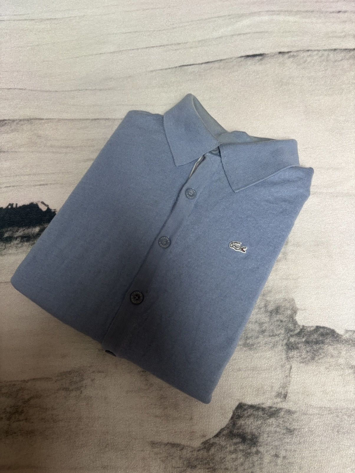 Lacoste Light blue cardigan button jacket Lacoste size S Size S / US 4 / IT 40 - 1 Thumbnail