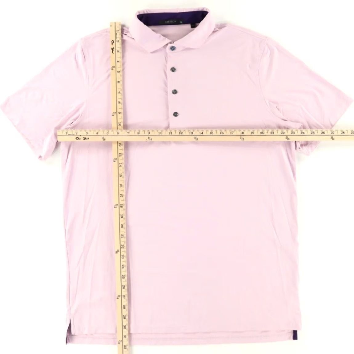 Vintage Greyson Cayuse High Stretch Nylon Solid Polo Shirt Pink Men's XL Size US XL / EU 56 / 4 - 3 Thumbnail