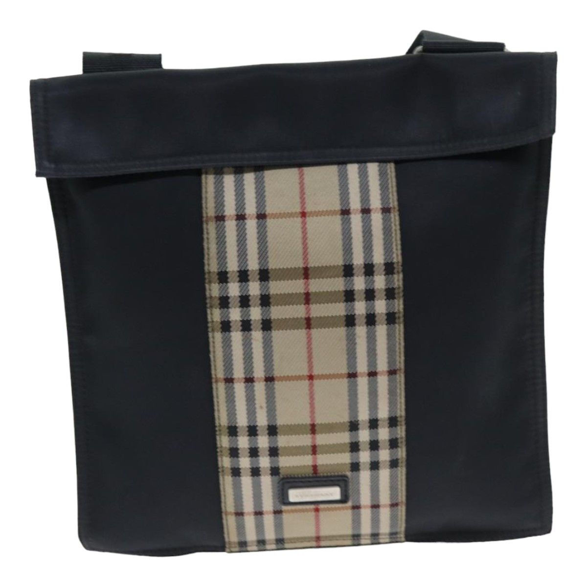 Burberry Nova Check Black Synthetic Shoulder Bag (Pre-Owned) Size ONE SIZE - 1 Thumbnail